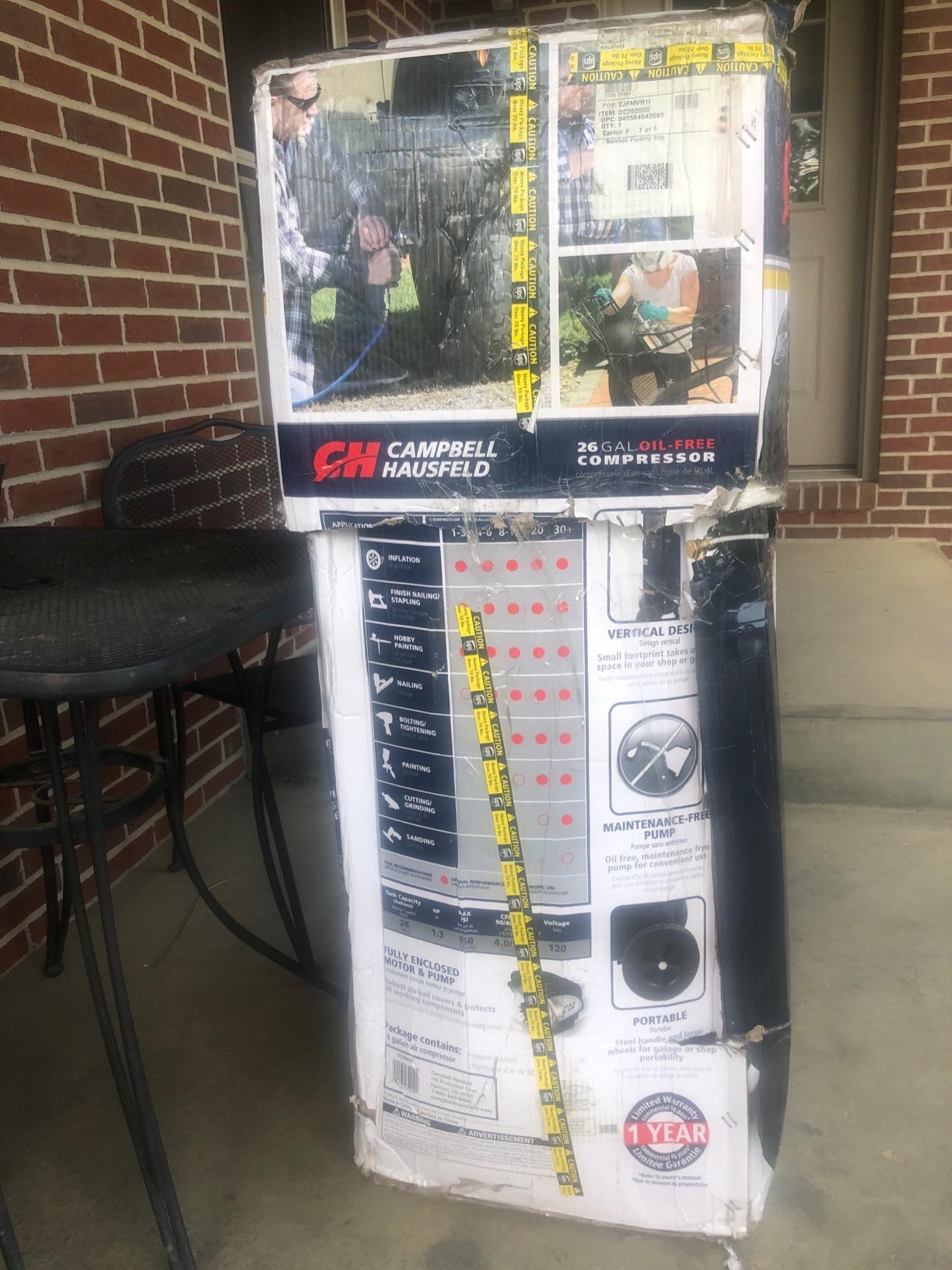 Campbell Hausfeld 26-Gallon Oil-Free Air Compressor, 150 PSI, (DC260000) customer photo 2