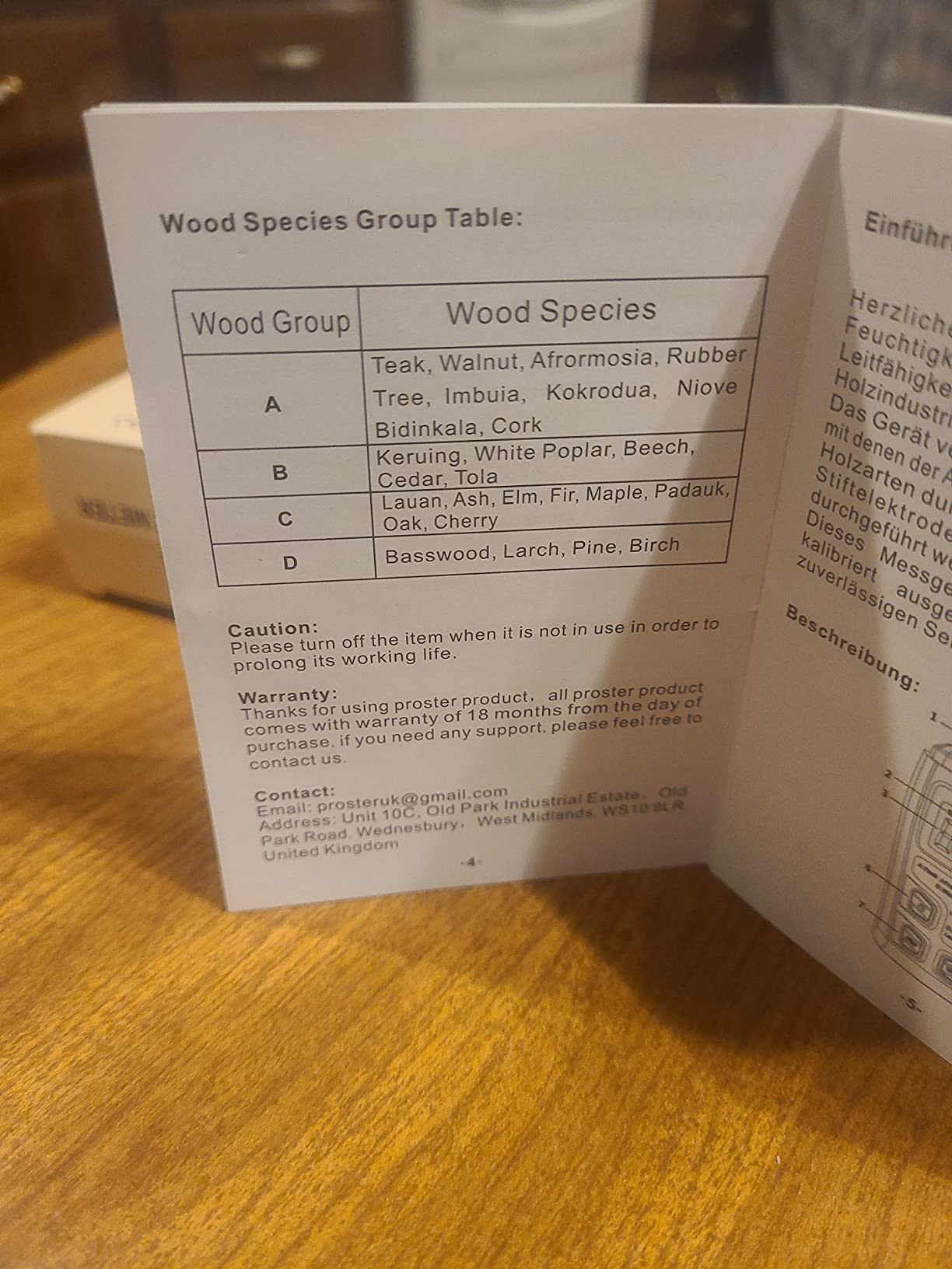 Proster Wood Moisture Meter 4 Modes 0-99.9% for Wood/Paper/Firewood customer photo 2