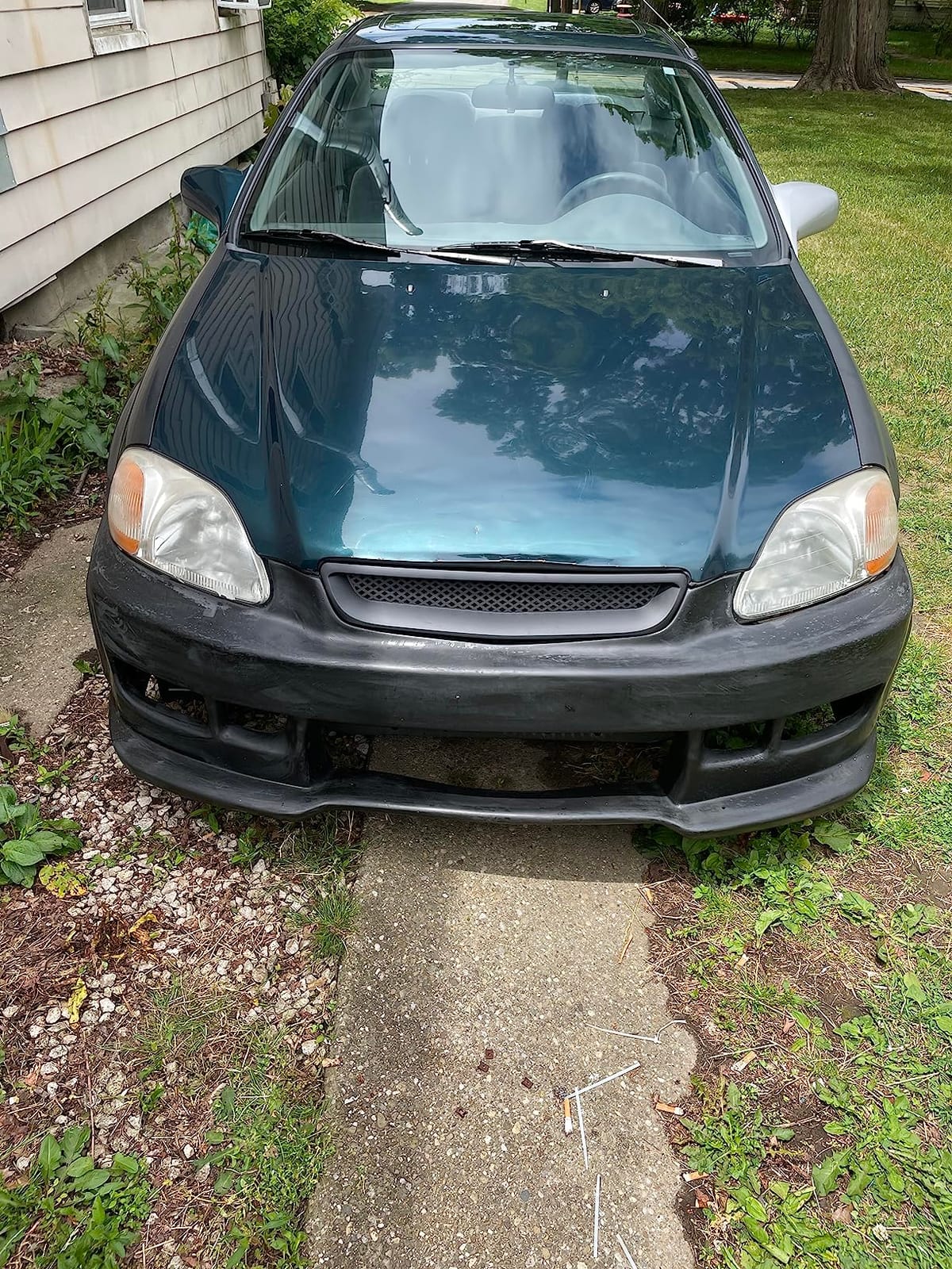 DNA Motoring GRL-HC96-TR-ABS Front Bumper Grille Guard Compatible with 96-98 Honda Civic customer photo 2
