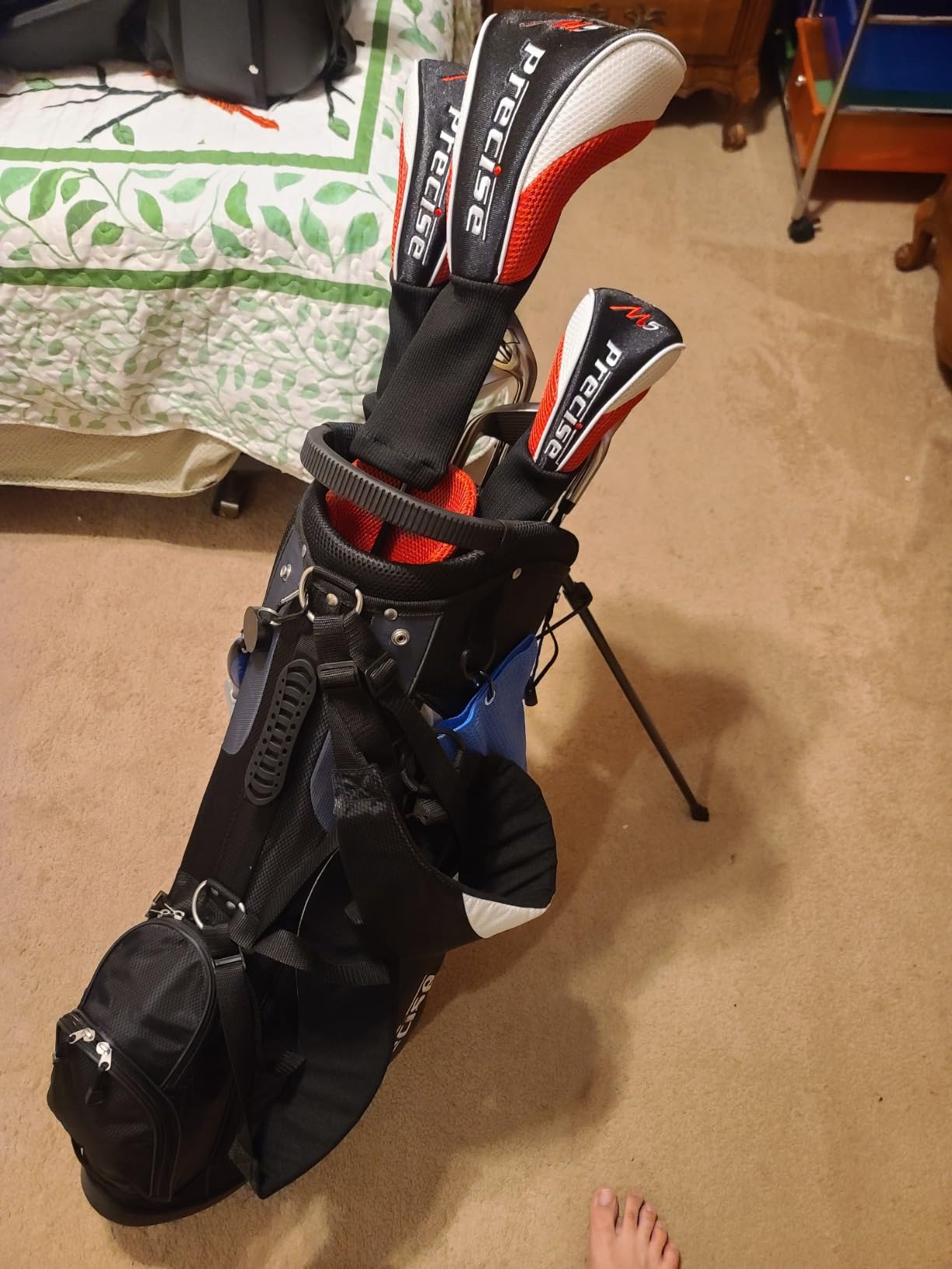 Precise M5 - Men's Complete Golf Club Set | 14-Piece, 460cc Titanium Driver, Fairway Wood & Hybrid, Irons Through Wedge, Putter, Stand Bag, Left/Right customer photo 1
