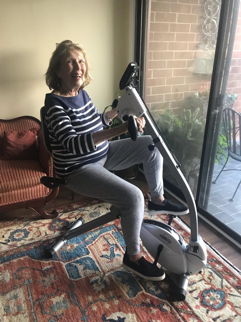 Stamina Recumbent Exercise Bike with Arm Workout - Fitness Bike with Smart Workout App - Recumbent Exercise Bike for Home Workout - Up to 250 lbs Weight Capacity customer photo 2