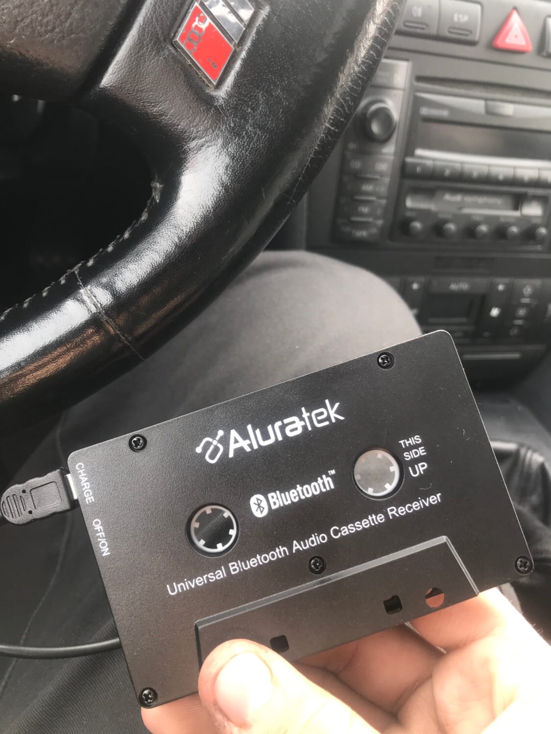 Aluratek Universal Bluetooth Audio Cassette Receiver, Built-in Rechargeable Battery, Up to 8 Hours Playtime, Audio Receiving up to 33 Feet, ABCT01F customer photo 2
