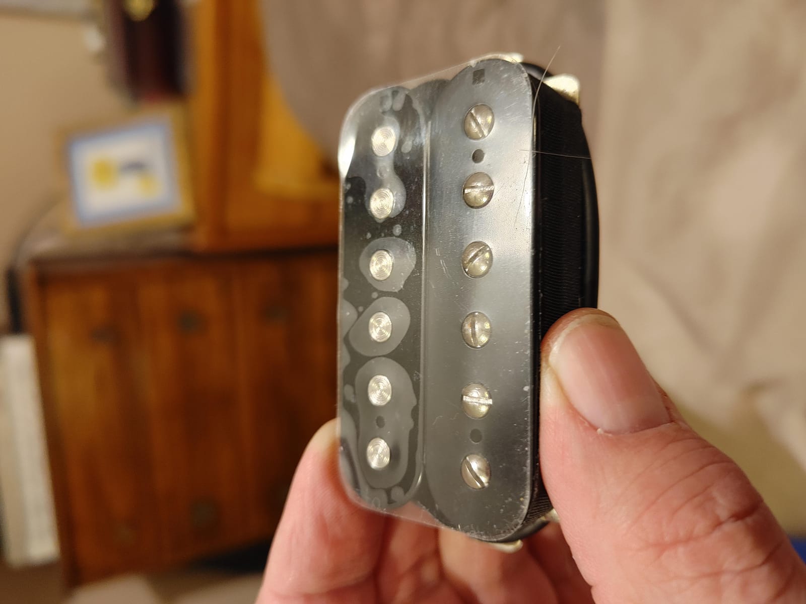 FLEOR Alnico 5 Guitar Pickup Double Coil Humbucker Pickups Neck and Bridge Set Black customer photo 1