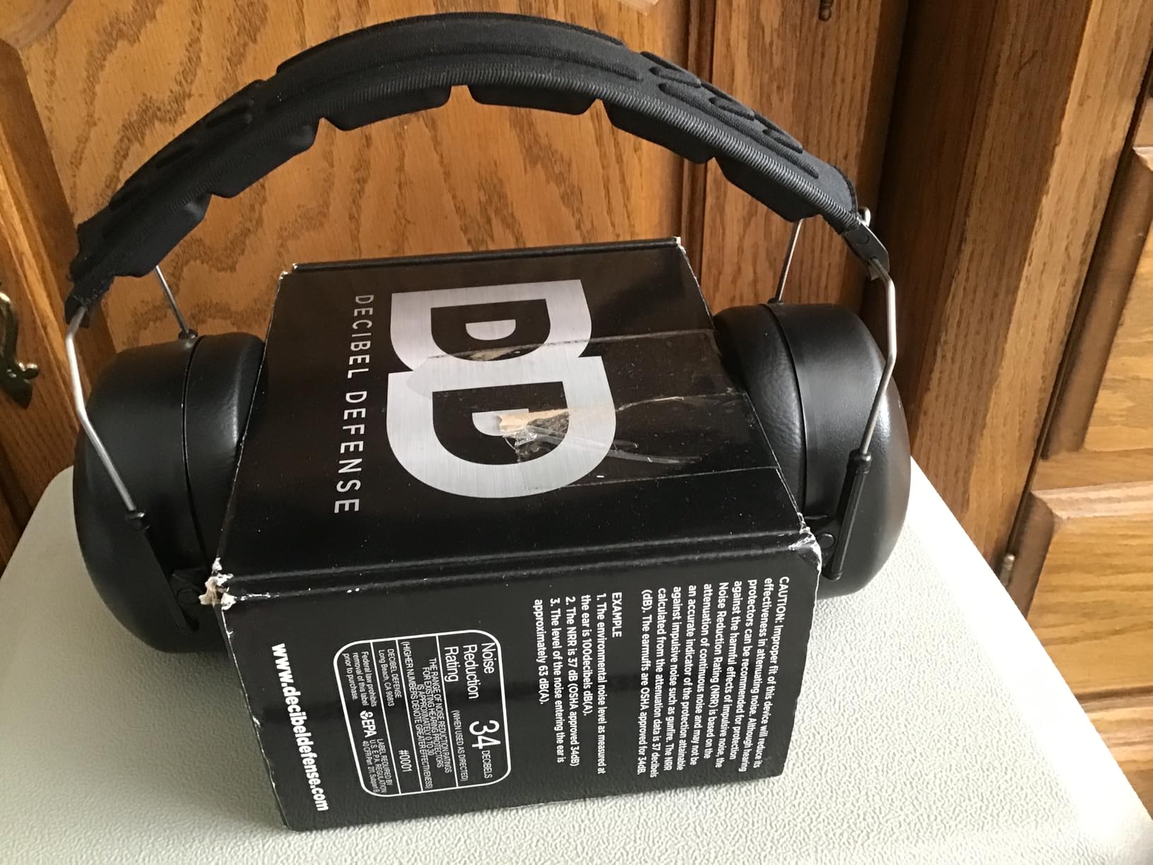 DECIBEL DEFENSE Ear Protection, 37 dB NRR Ear Muffs (HI-VIZ ORANGE) | Highest-rated Hearing Protection for Shooting, Gun Range, Construction, Mowing, Woodworking, Fireworks & Industrial Use customer photo 1