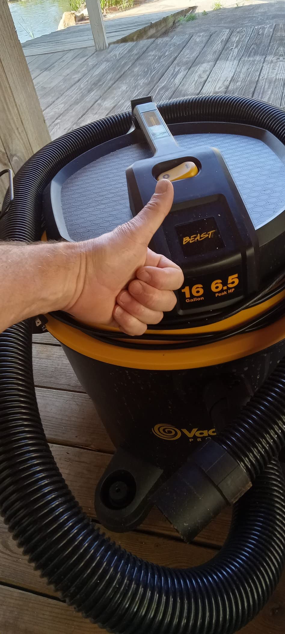 Vacmaster Professional - Wet/Dry Vac, 16 Gallon, Beast Series, 6.5 HP 2-1/2