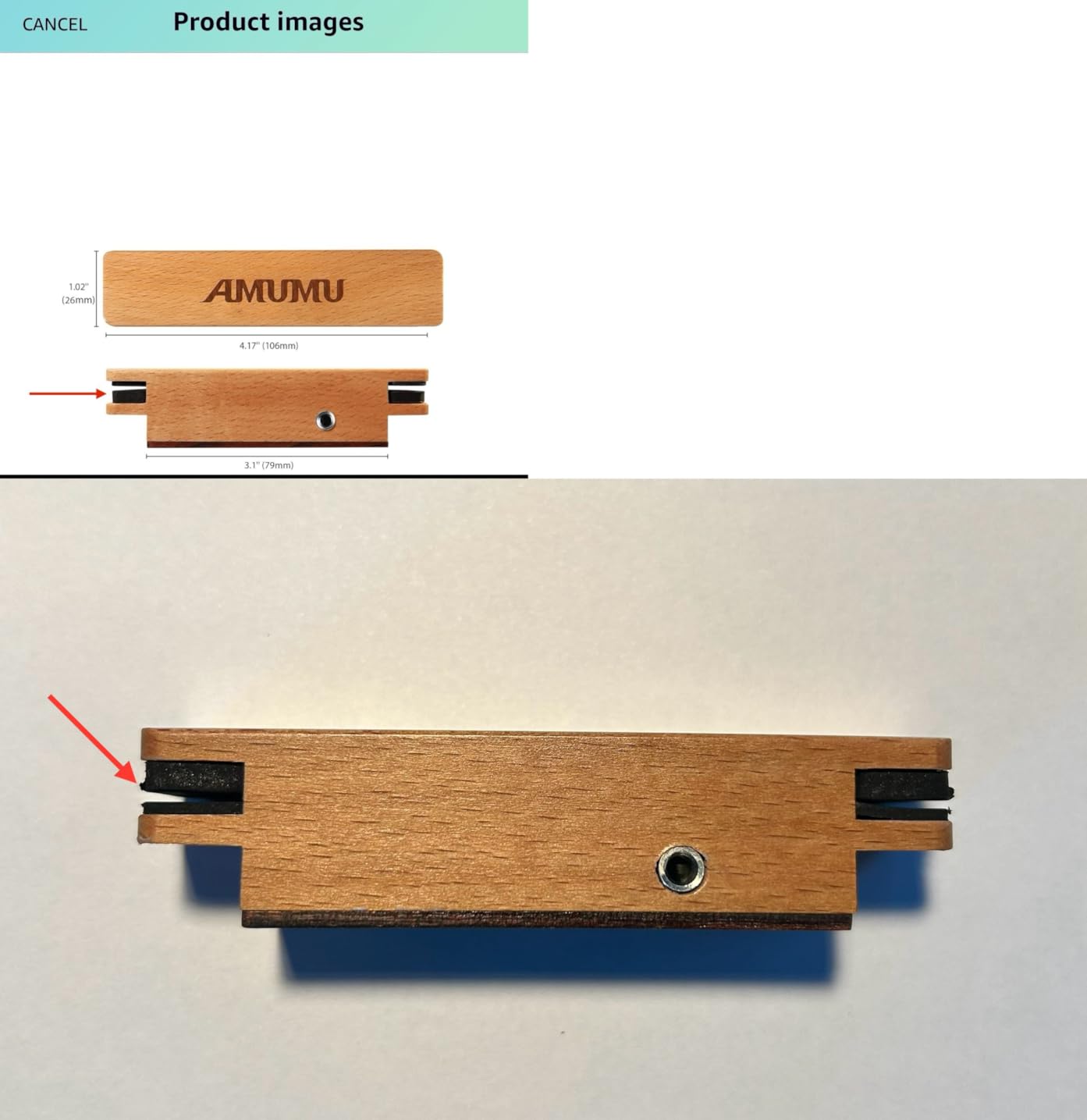AMUMU SP30 Woody Magnetic Soundhole Pickup with Rare Earth Neodymium Magnet for Steel String Acoustic Guitars - Single Coil, Passive, Battery-Free customer photo 2