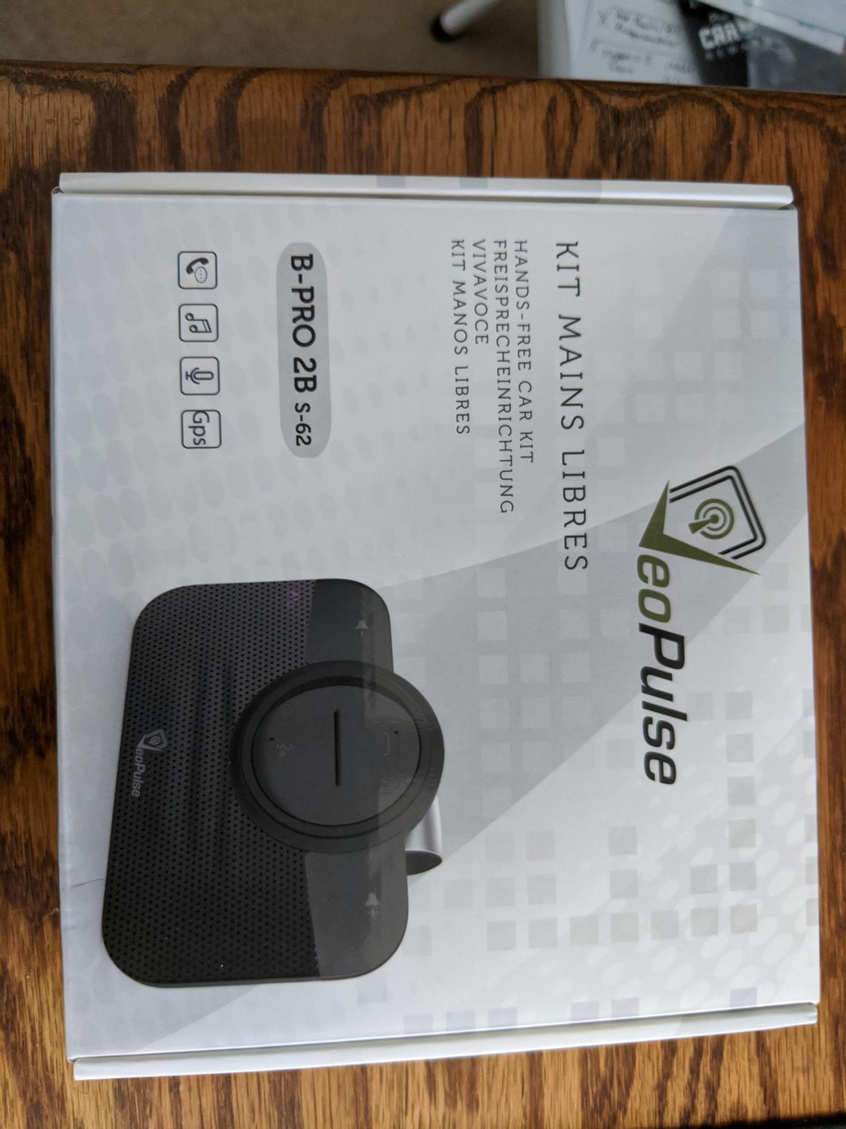 Car Speakerphone B-PRO 2B Hands-Free kit, 6W Hi-Fi Speakers, with Bluetooth Automatic multipoint Cellphone Connection customer photo 2