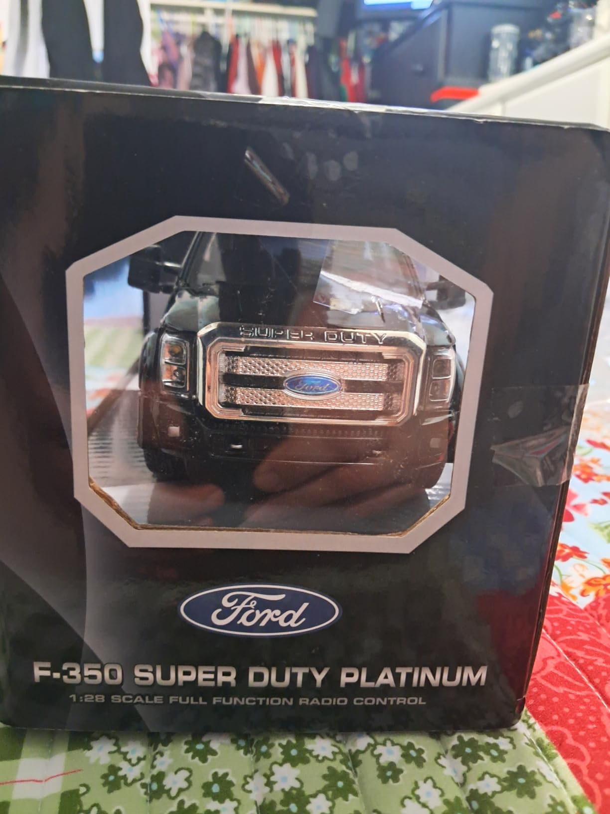 Liberty Imports RC F-350 Super Duty Toy Pickup Truck, Officially Licensed Full Function R/C Radio Remote Control Car Genuine 1:28 Scale Vehicle (Red) customer photo 1
