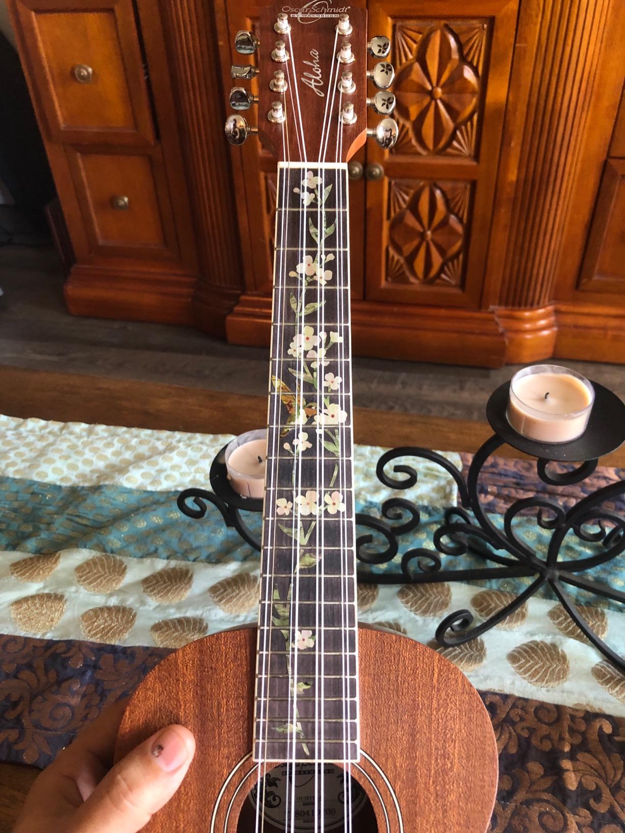Oscar Schmidt OU28TE-A 8-String Tenor Ukulele Natural customer photo 1