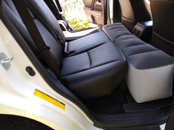 FMS Car Travel Inflatable Mattress Back Seat Gap Pad Air Bed Cushion Camping Air Couch Gray 51.18 * 10.63 * 14.57Inches customer photo 2