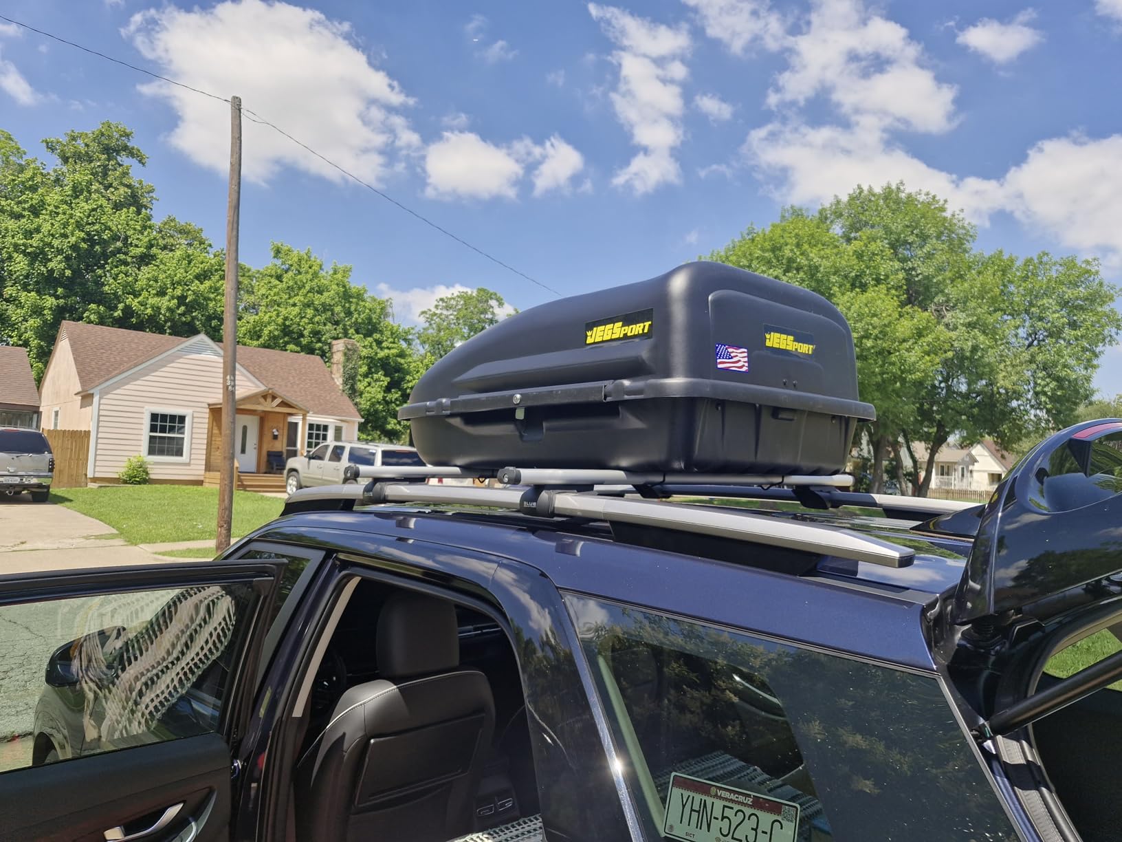 10 cu. ft. Rooftop Cargo Carrier, Weatherproof Lockable, 110 lb. Capacity customer photo 1
