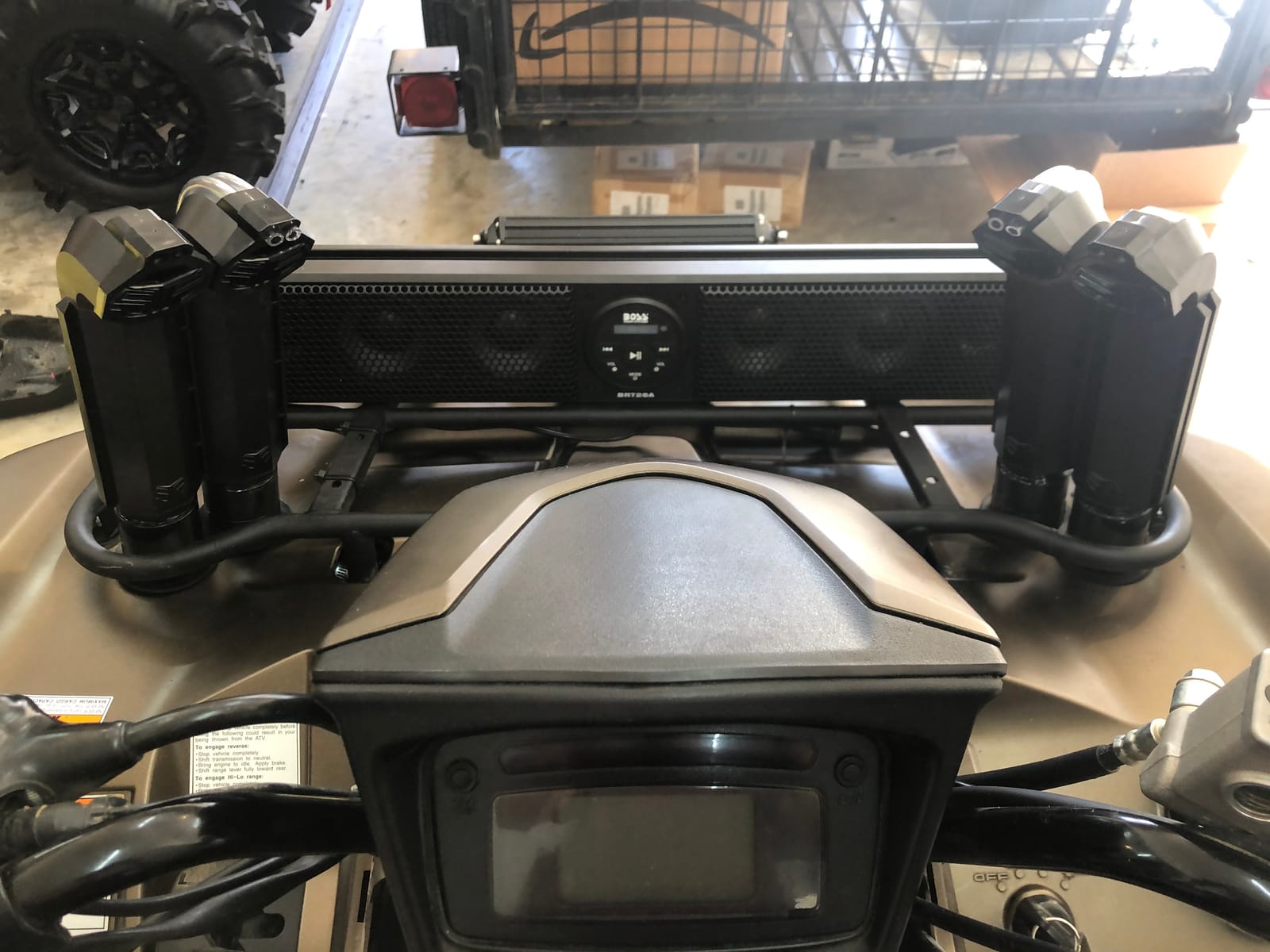 BOSS Audio Systems BRT26A ATV UTV Sound Bar - 26 Inch Wide, 4 Inch Speakers, 1 Inch Soft Dome Tweeters, Full Range, IPX5 Weatherproof, Bluetooth, Built-in Amplifier, Golf Cart Compatible customer photo 1
