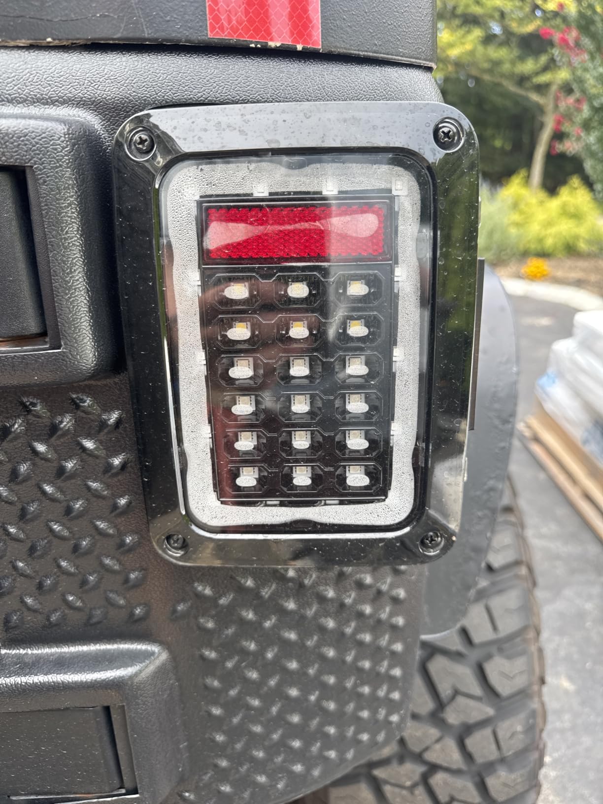 u-Box Wrangler JK Tail Light Assembly Clear LED w/Brake Light & Turn Signal for Jeep JK Wrangle & Unlimited 2007-2018 customer photo 2