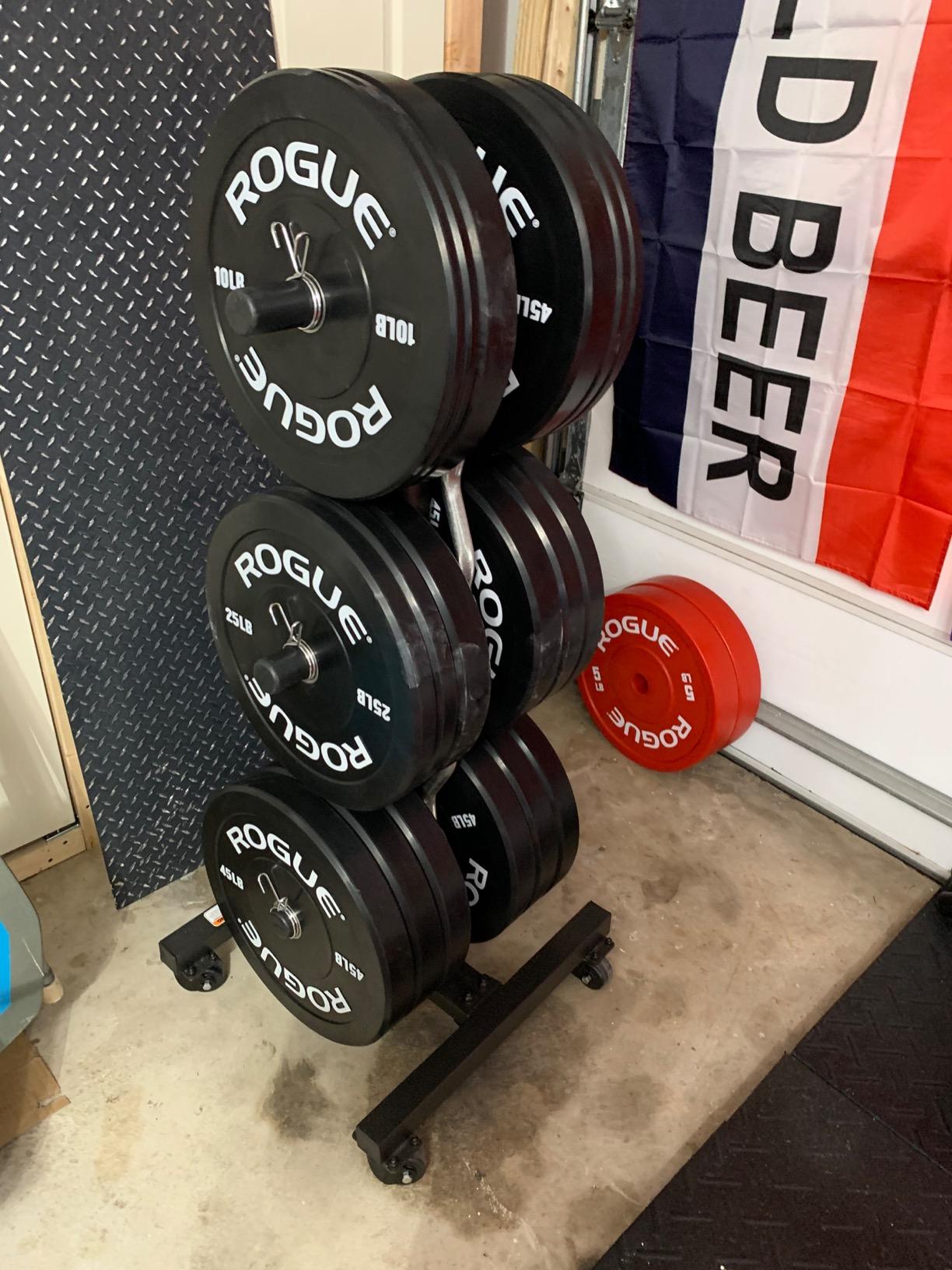 Marcy Olympic Weight Plate Tree for 2-Inch Plates Weight Storage Rack customer photo 1