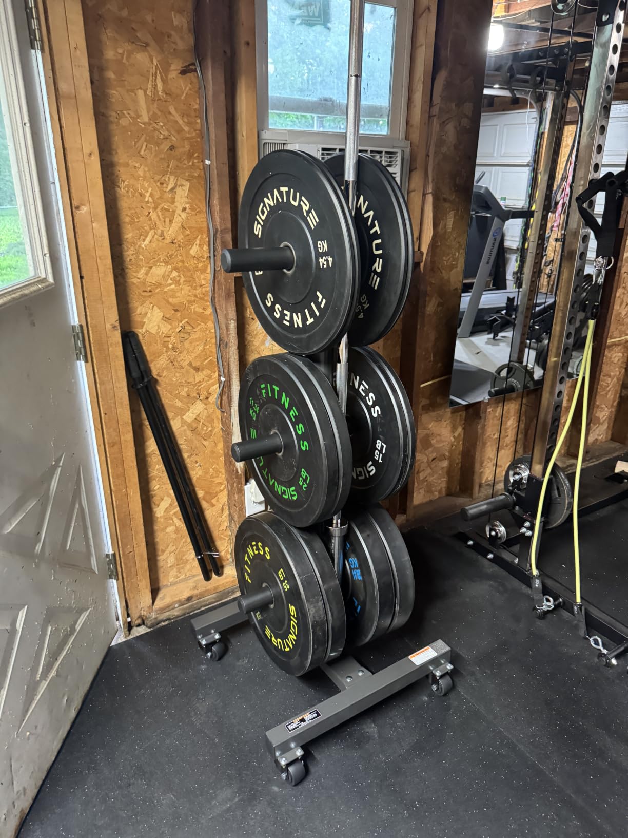 Marcy Olympic Weight Plate Tree for 2-Inch Plates Weight Storage Rack customer photo 2
