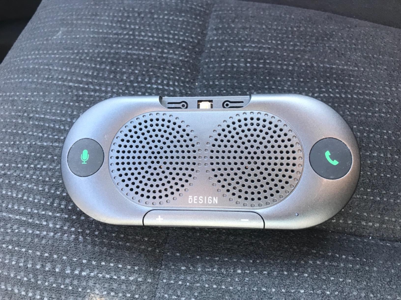 Besign BK06 Bluetooth 5.0 in Car Speakerphone with Visor Clip, Wireless Car Kit for Handsfree Talking, Motion Auto On, Siri Google Assistant Support, Dual 2W Speakers customer photo 1