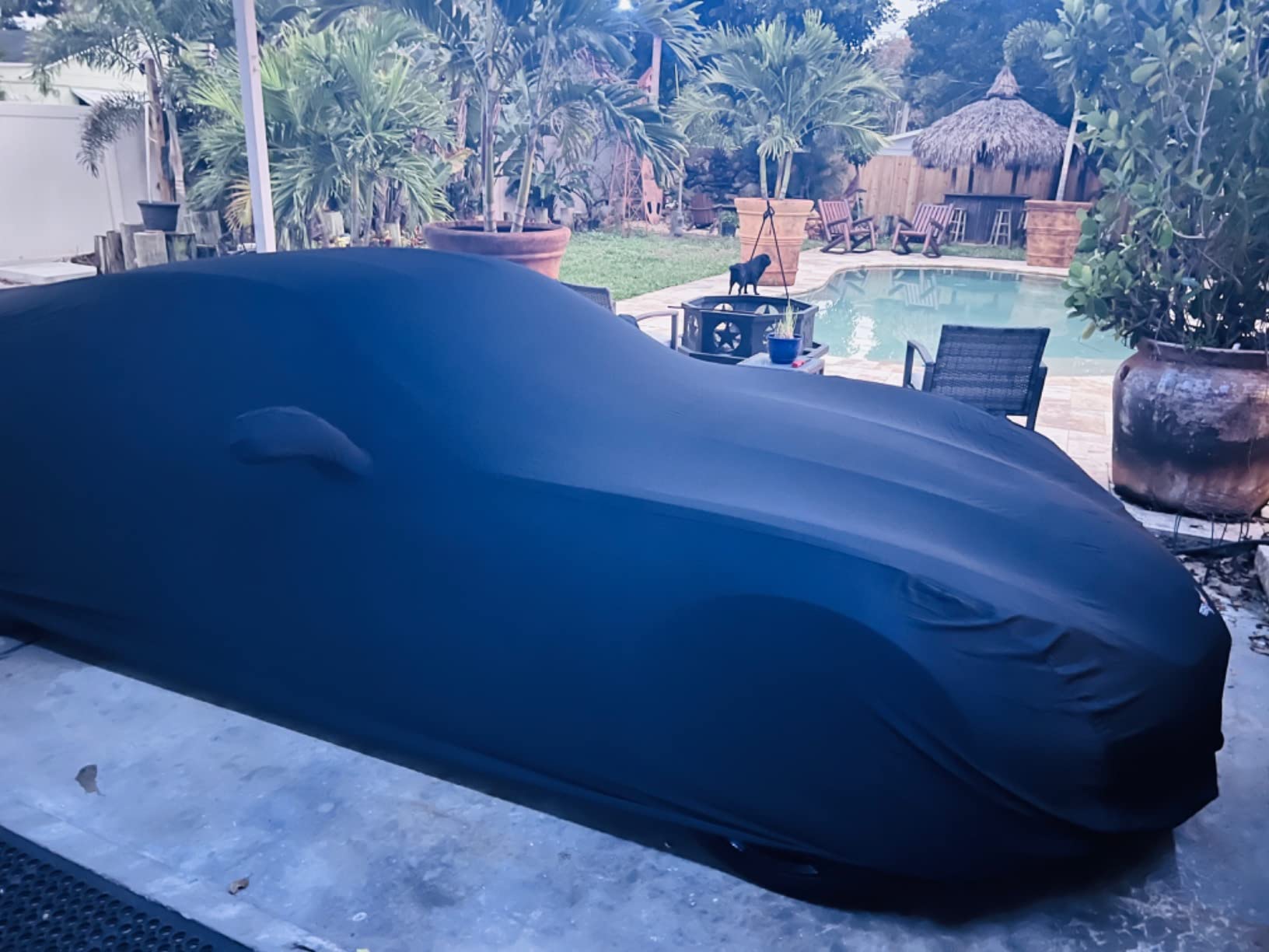 MODA Stretch Black Indoor Car Cover for C7 Corvette (2014-2019) with C7 Logo, Includes Storage Bag customer photo 2