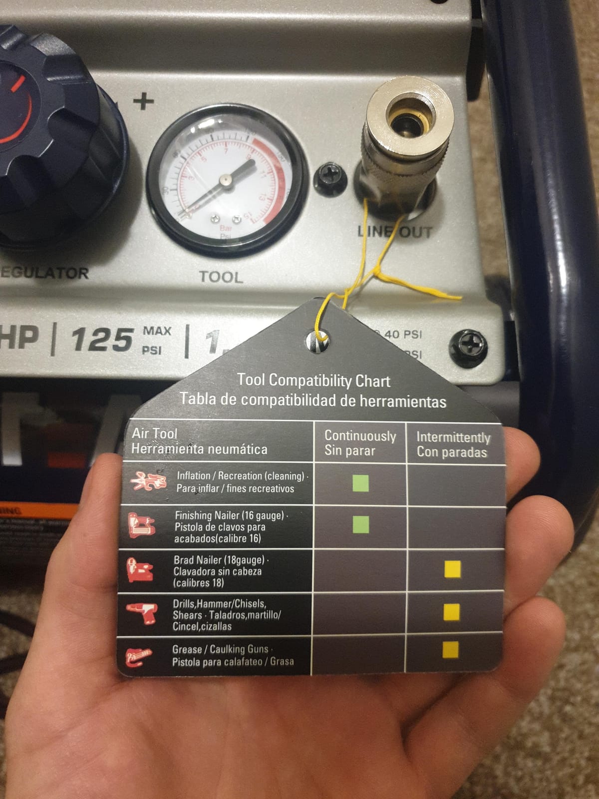 Stealth Air Compressor 2 Gallon, 3/4 HP Oil-Free Compressor, Less than 60dB Ultra Quiet Electric Air Compressor,Max 125 PSI Pressure for Tire Inflation,Nailing,Home DIY Project(SAQ-1234) customer photo 1