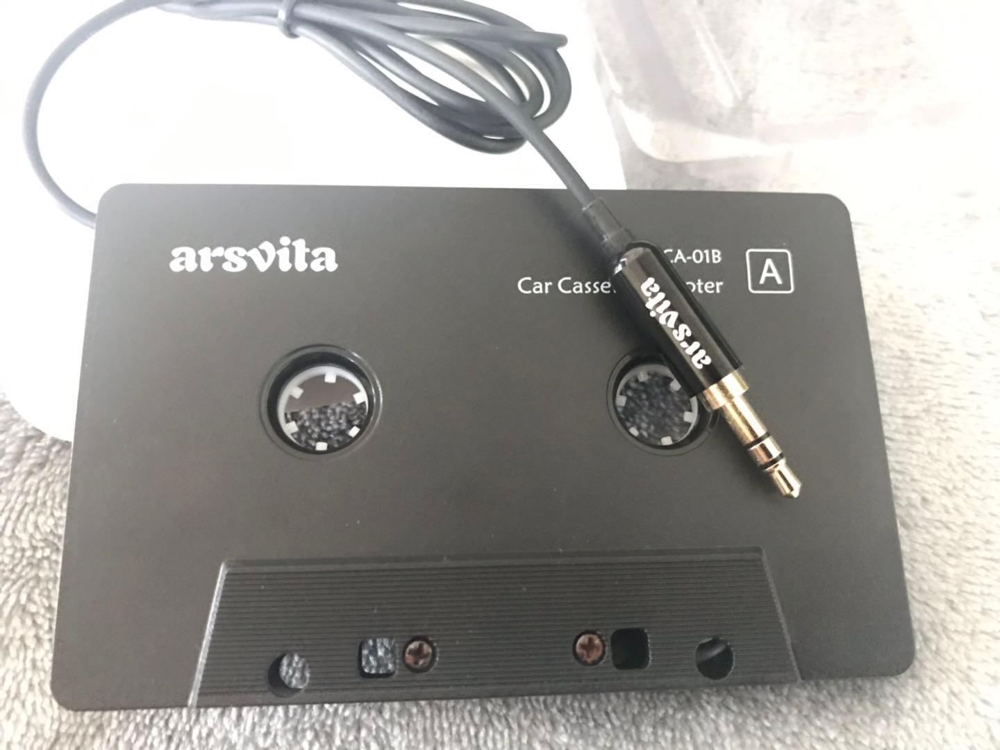 arsvita Car Audio Cassette to Aux Adapter, 3.5 MM Auxillary Cable Tape Adapter customer photo 2