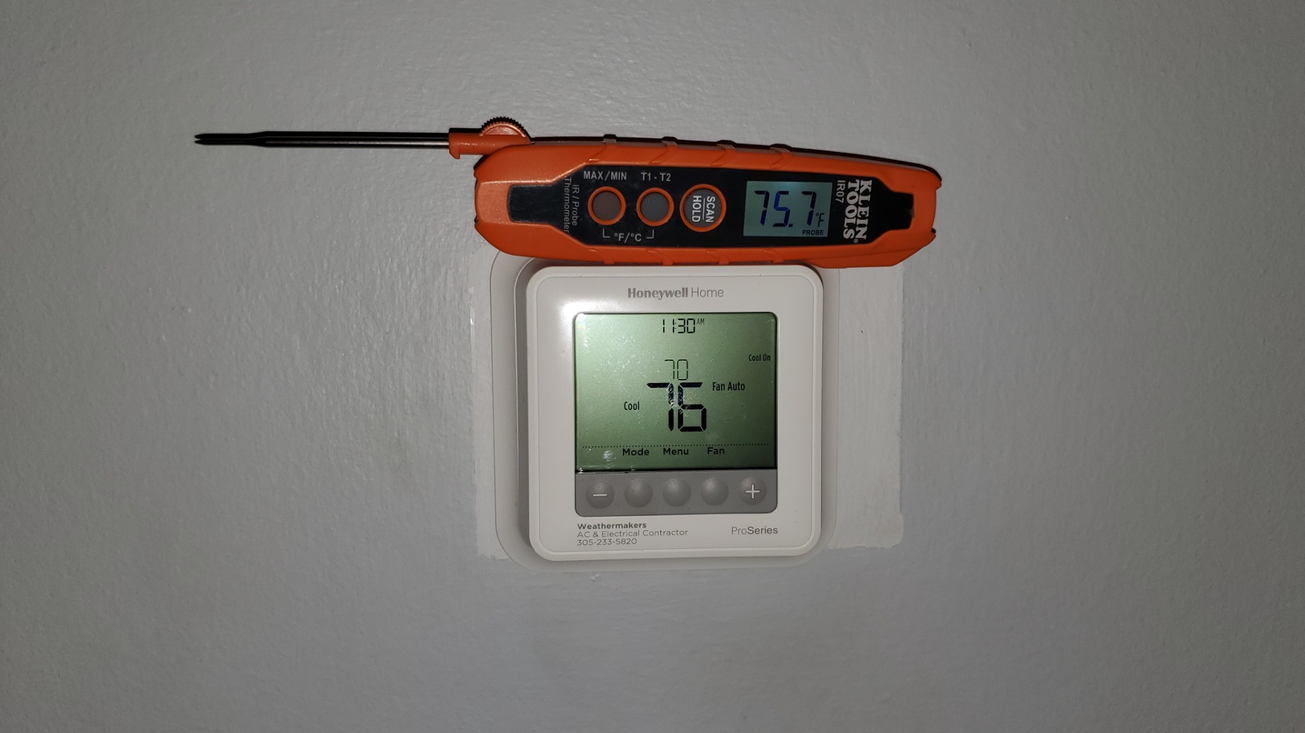 Klein Tools IR07 Dual Infrared (IR) and Probe Thermometer customer photo 2