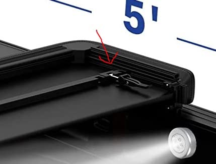 MOSTPLUS Tri-FOLD 5 FT Truck Tonneau Cover Compatible for 2015-2024 2025 Chevy Colorado/Compatible for 2015-2024 GMC Canyon Fleetside customer photo 1