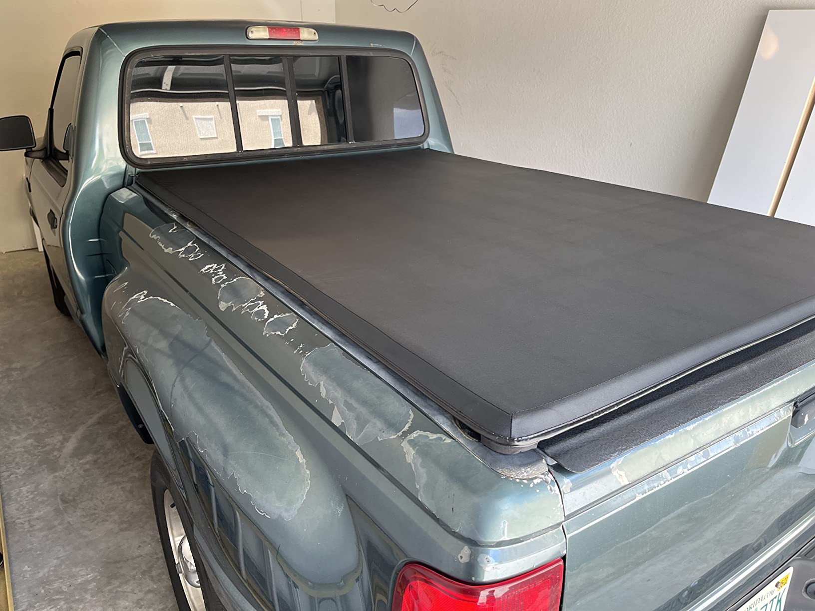 DNA MOTORING Truck Bed Soft Tri-Fold Adjustable Tonneau Cover Compatible with 83-11 Ranger / 94-09 B3000 B4000 w/ 6Ft Bed, TTC-TRISOFT-007 customer photo 1