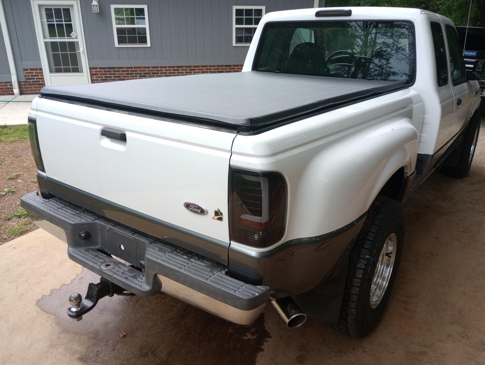 DNA MOTORING Truck Bed Soft Tri-Fold Adjustable Tonneau Cover Compatible with 83-11 Ranger / 94-09 B3000 B4000 w/ 6Ft Bed, TTC-TRISOFT-007 customer photo 2