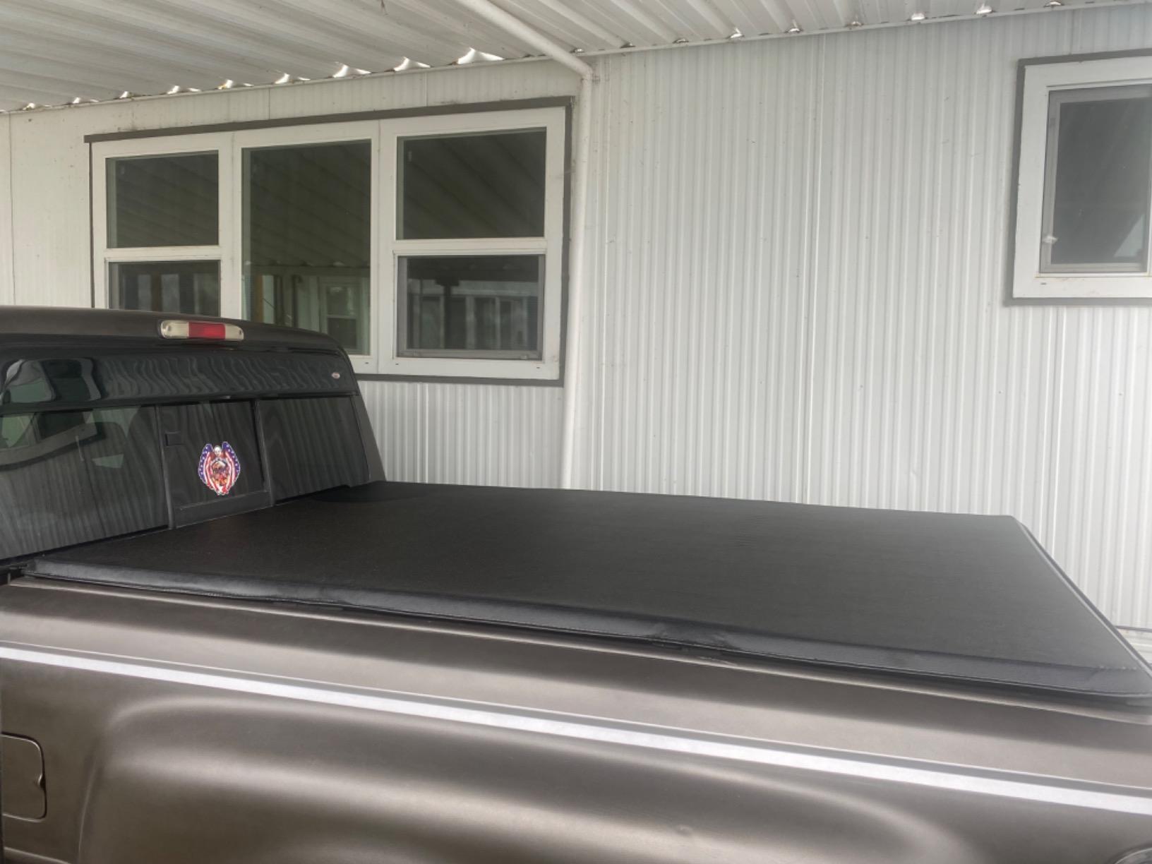 Auto Dynasty Soft Tri-Fold Tonneau Cover for 1983-2011 Ford Ranger 6FT | Truck Bed Cover for 83-11 Ford Ranger, 94-09 Mazda B2300 B2500 B3000 B4000 6Ft/72Inch Fleetside/Styleside Bed, Soft Vinyl Top customer photo 2