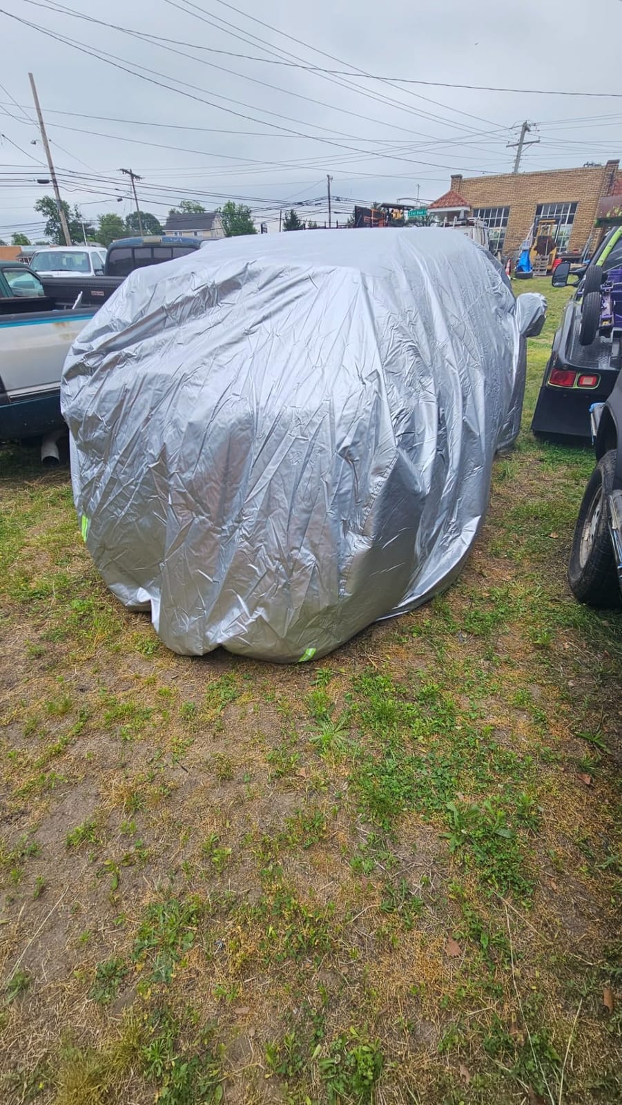 Tecoom Car Cover Waterproof All Weather Universal for 170-190 inches SUV | Heavy Duty Multiple Layers Car Tarp for Automobiles, Outdoor Windproof Waterproof Snow Sun Rain UV Hail Protection customer photo 2