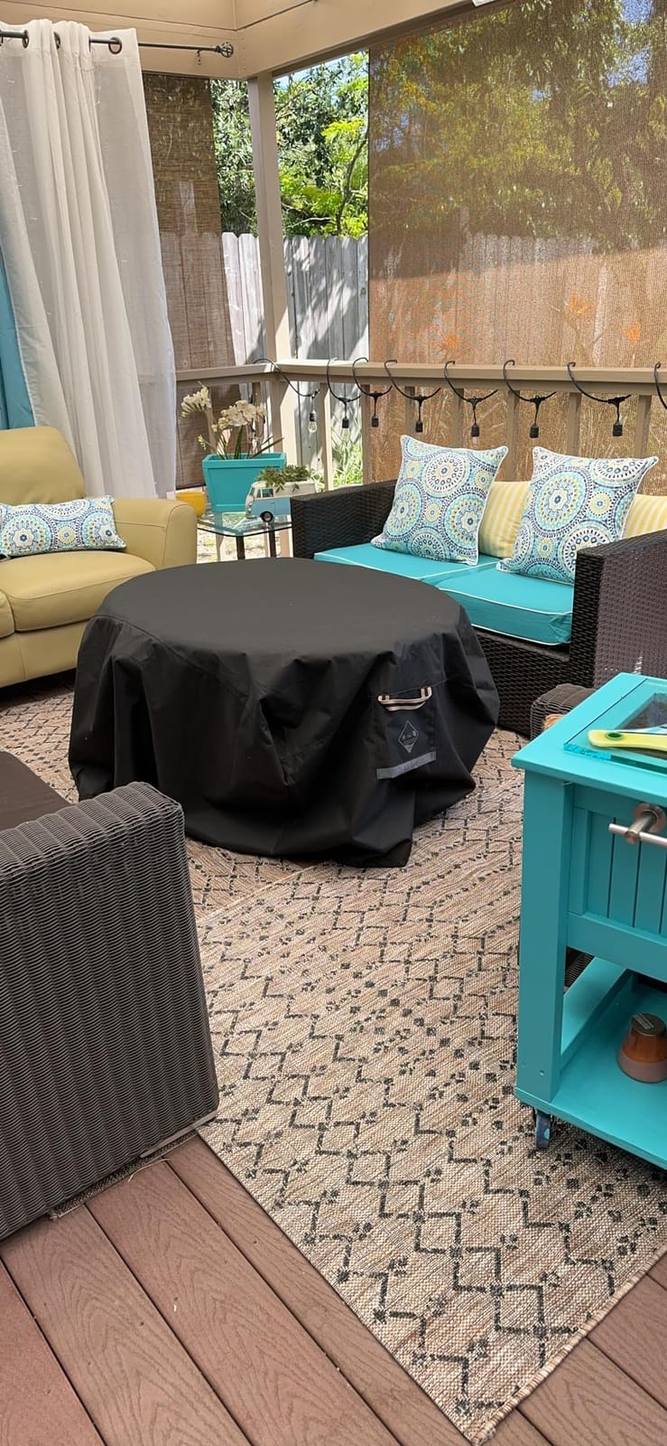JONATHAN Y Moroccan Geometric Indoor Outdoor Area Rug 8X10 Natural/Black, Ourika Textured Weave for Backyard, Patio, Porch, Easy-Cleaning, High Traffic, Pet-Friendly, Non-Shedding customer photo 2