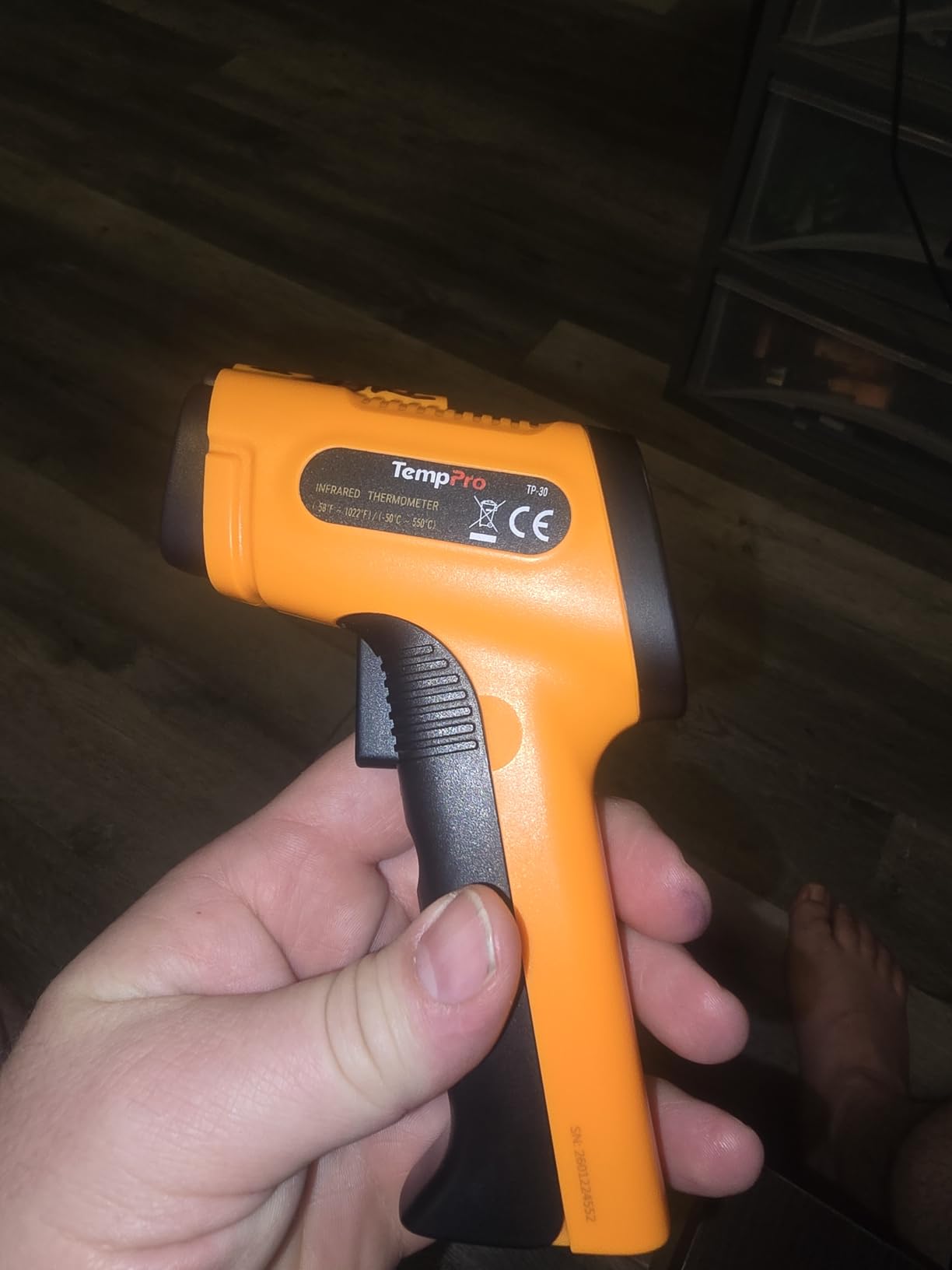 TempPro TempScan Infrared Thermometer Gun for Pizza Oven Griddle HVAC customer photo 2
