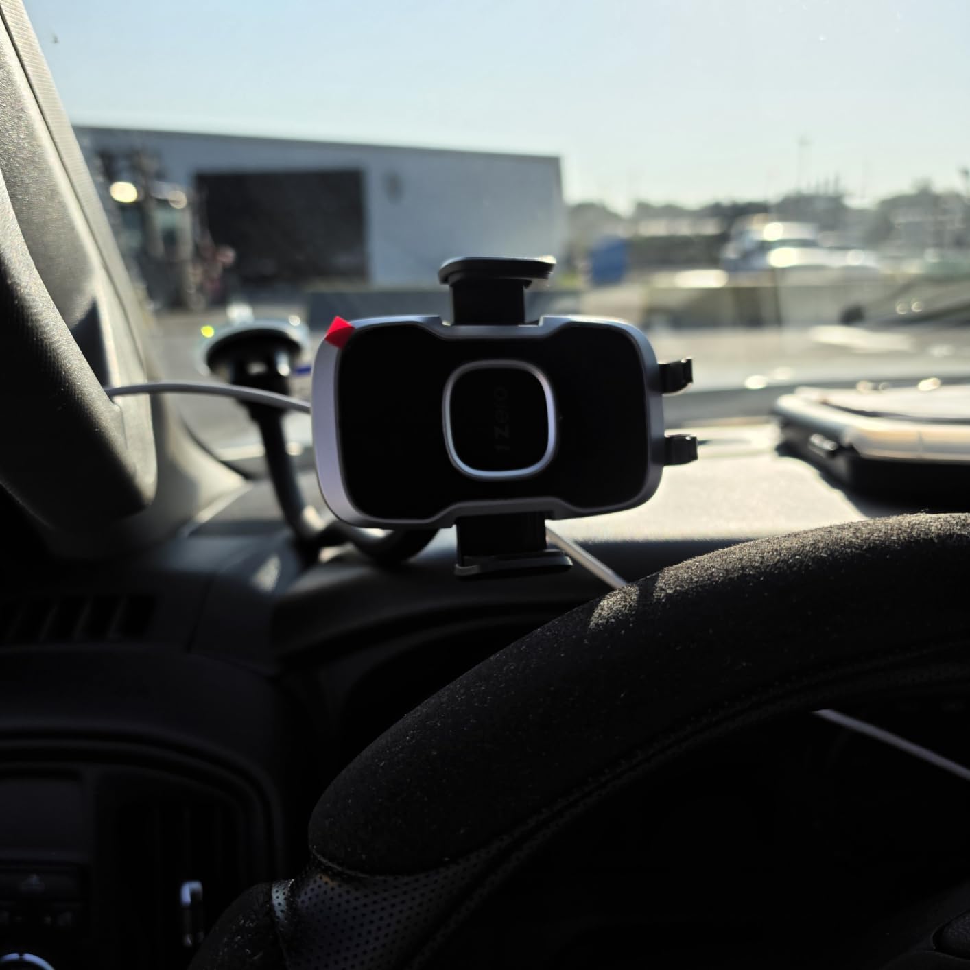 1Zero Solid Car Truck Phone Mount Holder with 14-Inch Gooseneck Long Arm customer photo 1