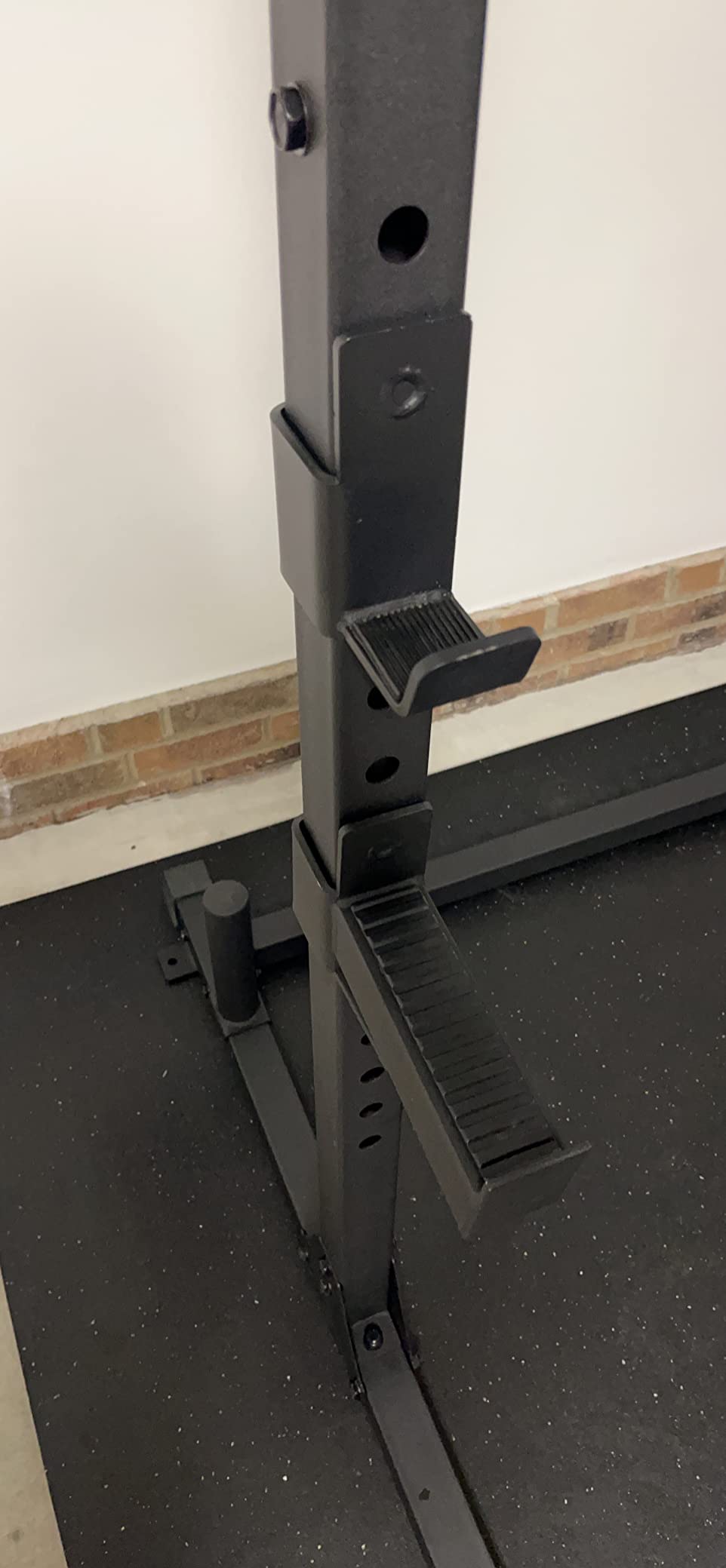 800LB Capacity Squat Rack with Pull Up Bar, Adjustable Power Cage, Home Gym | 26 Adjustable J-Hook Positions, Max 800Lb Load Capacity, Multi-Functional Bench Press Power Rack for 6FT 7FT Barbell customer photo 1