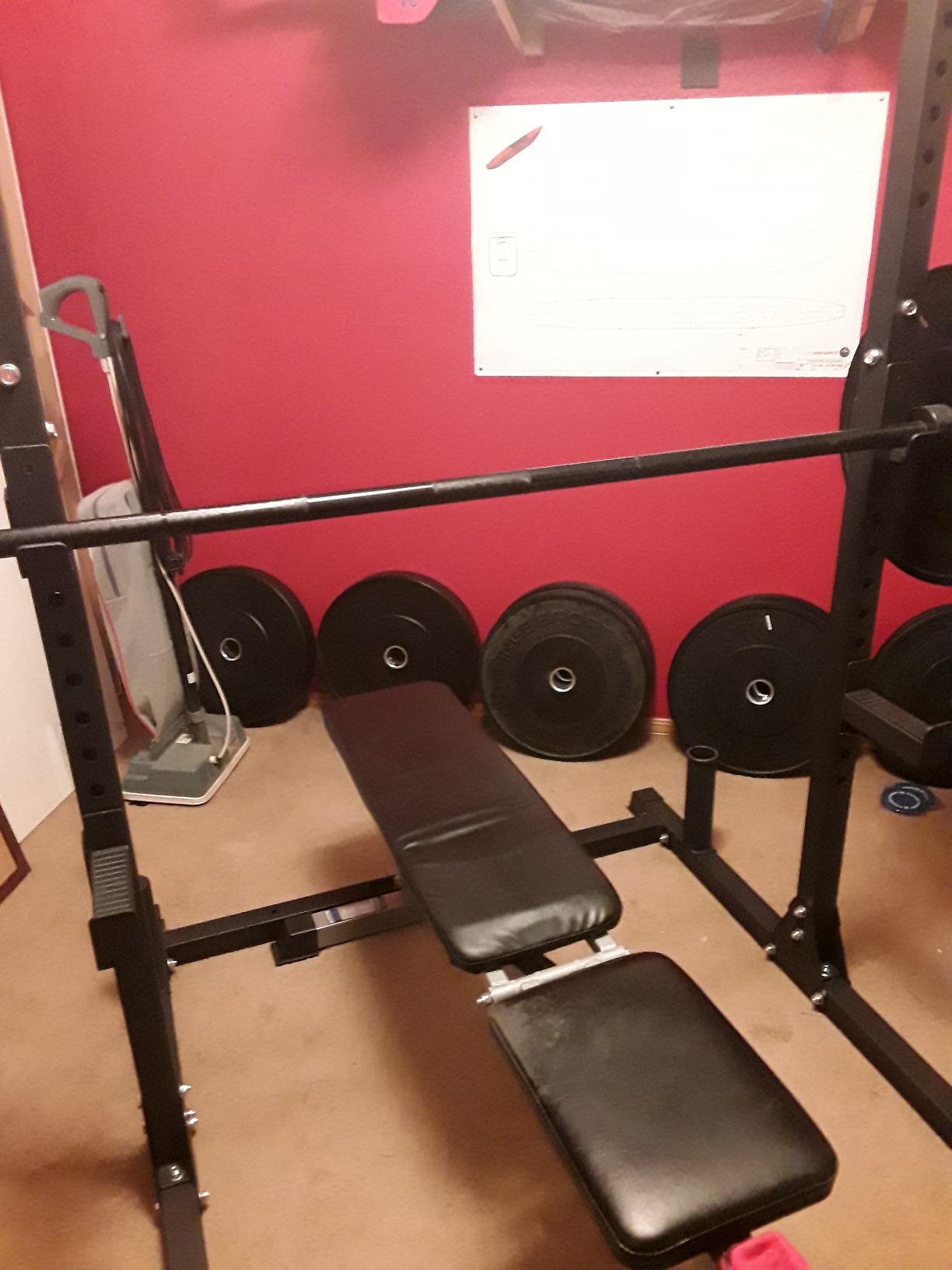 800LB Capacity Squat Rack with Pull Up Bar, Adjustable Power Cage, Home Gym | 26 Adjustable J-Hook Positions, Max 800Lb Load Capacity, Multi-Functional Bench Press Power Rack for 6FT 7FT Barbell customer photo 2