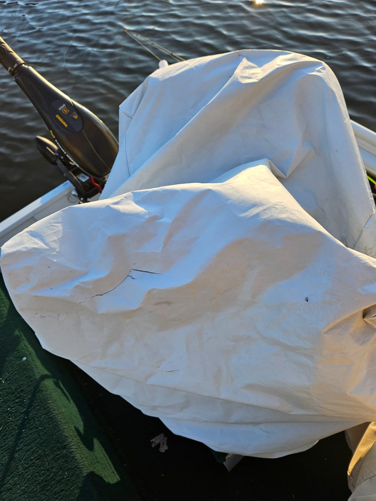 WOMACO 2 Pack Boat Seat Cover, Outdoor Waterproof Pedestal Pontoon Captain Boat Bench Chair Seat Cover, Oxford Fabric Helm Chair Protective Covers (Silver, 2 Pack) customer photo 2
