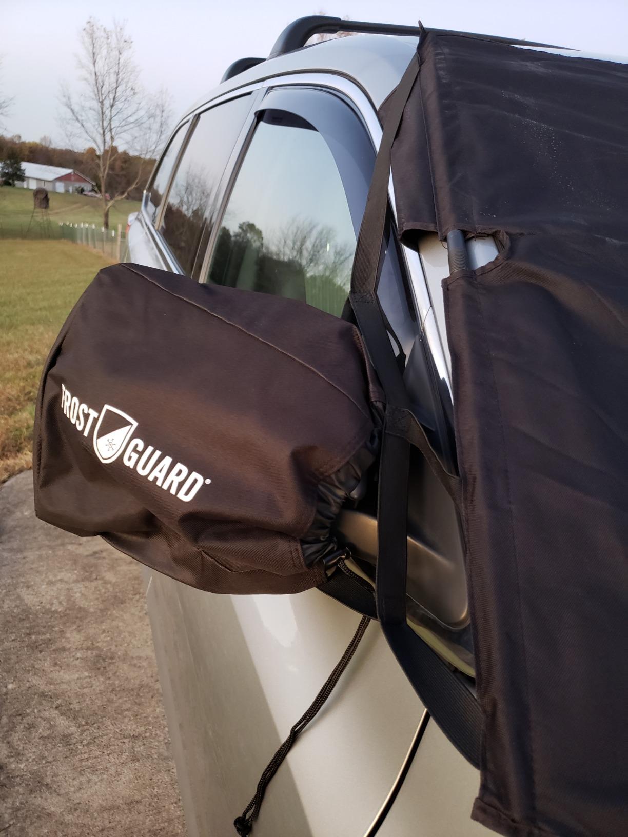 FrostGuard Vortex | Full-Coverage Car Windshield Cover for Ice and Snow, Standard Size (Puppy Paws) - Wiper Blade + Side Mirror Covers - Fit-Fast Straps, Security Panels + Storage Pouch - 59x41 Inches customer photo 2