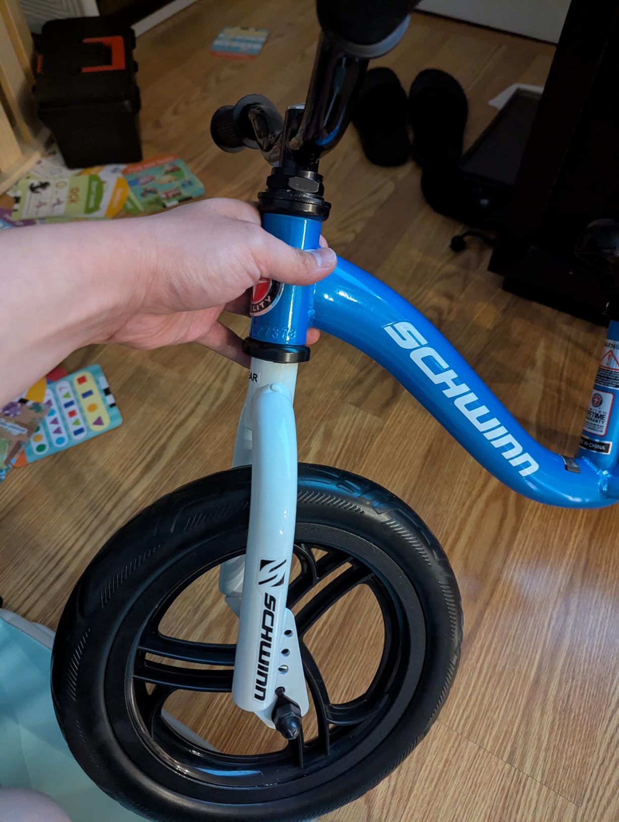 Schwinn Elm and Koen Bike or Balance Bike, 12-18 Inch Bike for Kids Ages 2-13, Black, Blue, Red, Teal, Pink or Purple, SmartStart Ergonomic Design, Adjustable Seat Grows with Child, Training Bicycle customer photo 2