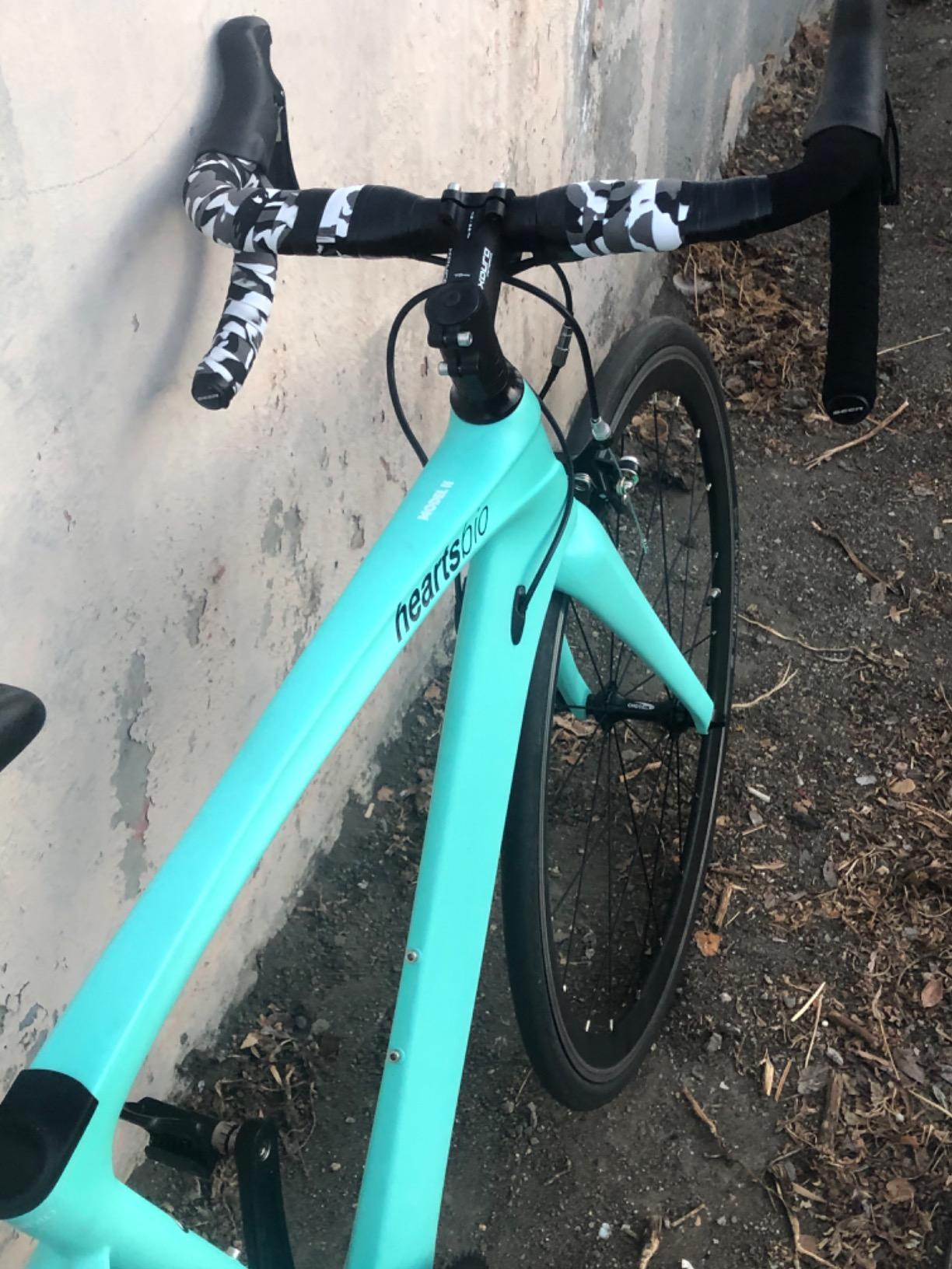 Carbon Road Bike Model H 18.7 lb - Custom Bike Club Logo Carbon Fiber Frame Road Bike with Shimano Tiagra 20 speeds customer photo 2