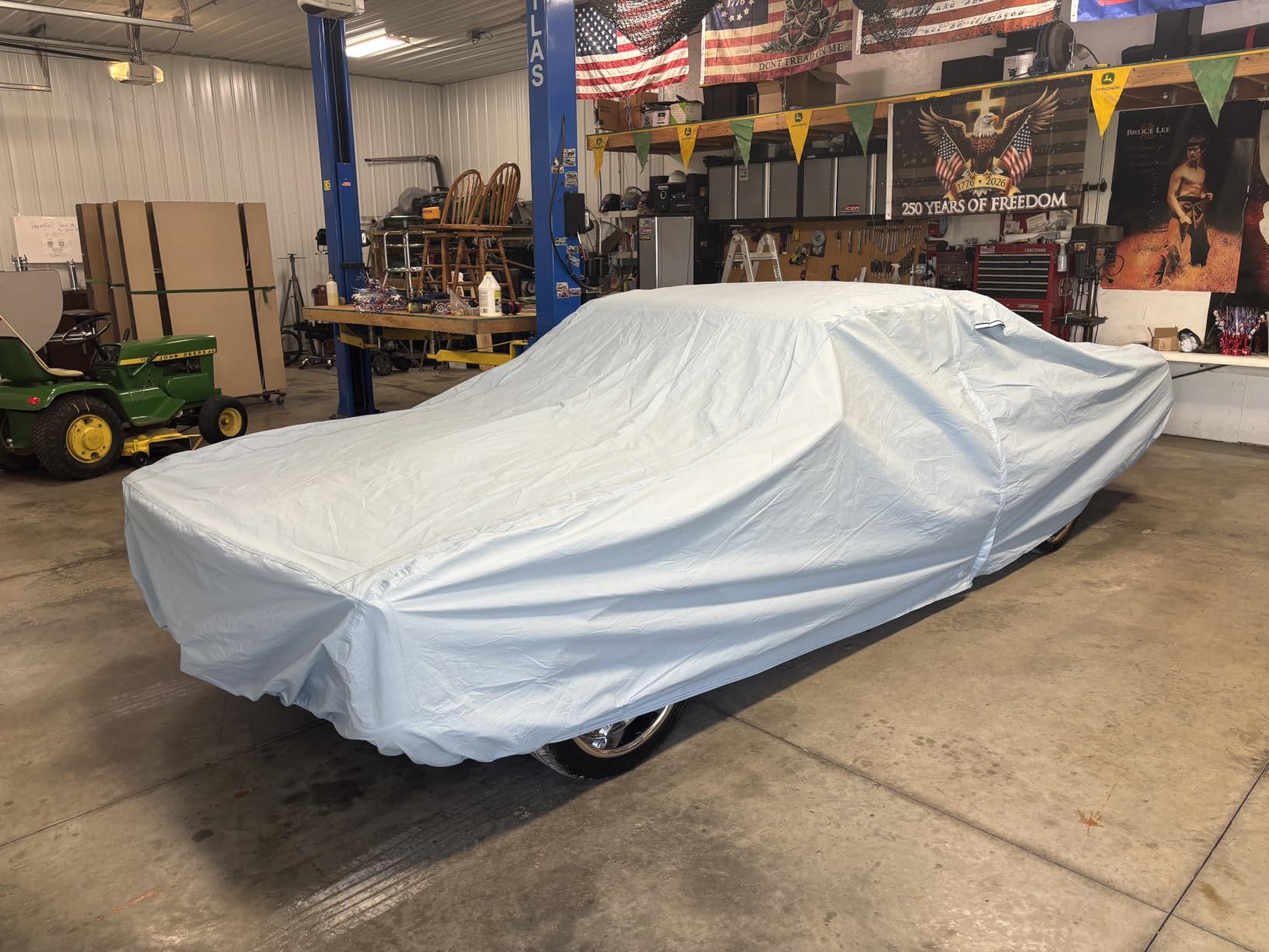 iCarCover Custom Fit 1950-1957 Chevrolet Bel Air Premium Car Cover Waterproof All Weather Hail UV Sun Rain Snow Dust Protection Outdoor Indoor Sky Gray customer photo 1