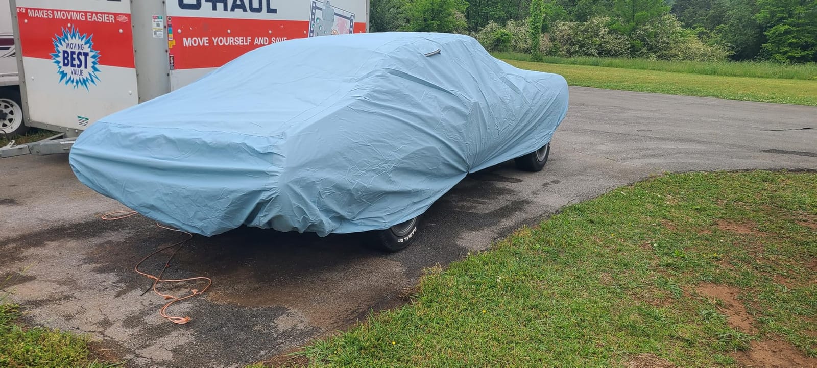 iCarCover Custom Fit [2008-2023 Dodge Challenger] Premium Car Cover | Waterproof All Weather Automobiles Hail UV Sun Rain Snow Dust Protection Full Exterior Covers for Outdoor Indoor (Sky Gray) customer photo 1