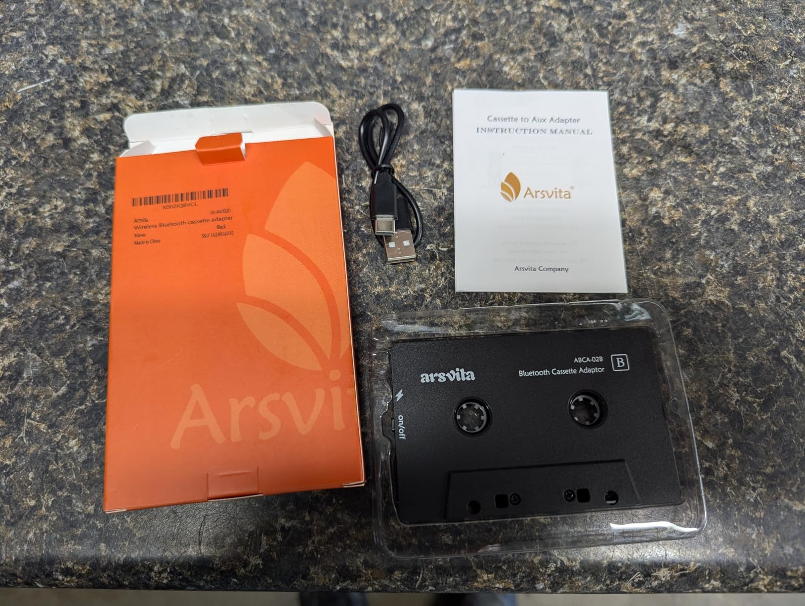 Arsvita Car Audio Bluetooth Wireless Cassette Adapter, Black | Tape Player Bluetooth 5.0 Cassette Aux Adapter customer photo 1