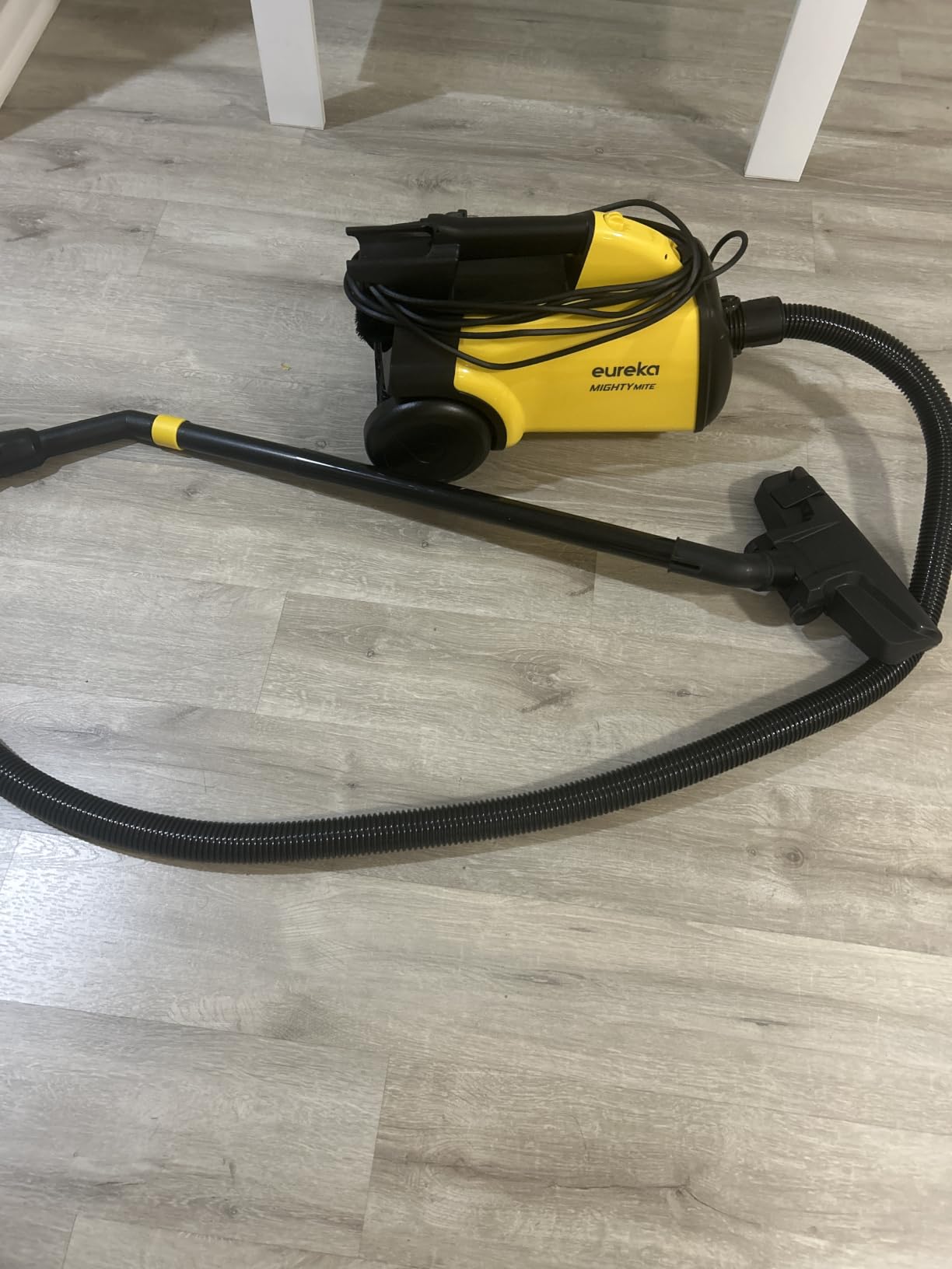 Eureka 3670M Canister Cleaner, Lightweight Powerful Vacuum for Carpets and Hard Floors, w/ 5 Bags, Yellow customer photo 2