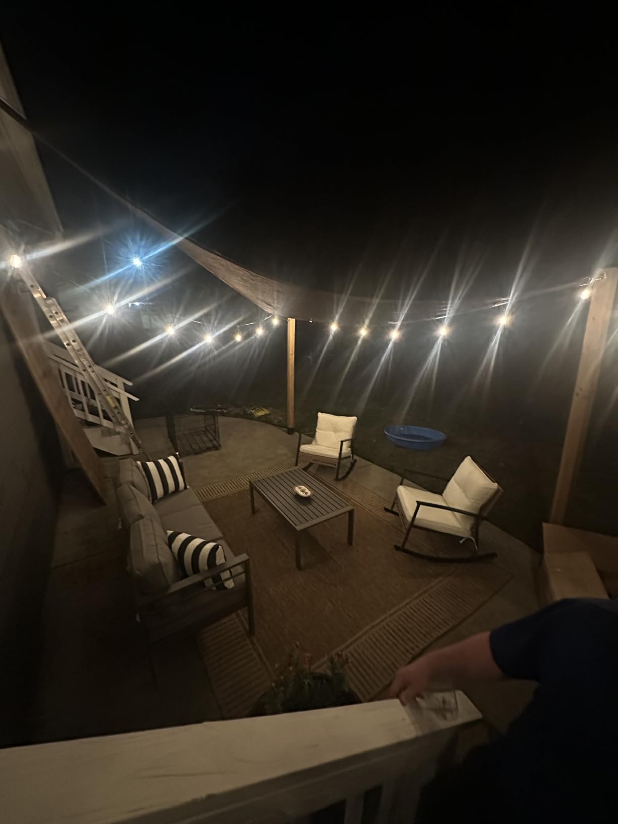Nuloom Asha Dark Grey/Ivory, 8' x 10', Casual, Striped Border, Soft and Cozy, High Traffic, Stain Resistant, Easy Clean, Durable Area Rug for Indoor/Outdoor Patio, Deck, Porch, Garden, Courtyard customer photo 2