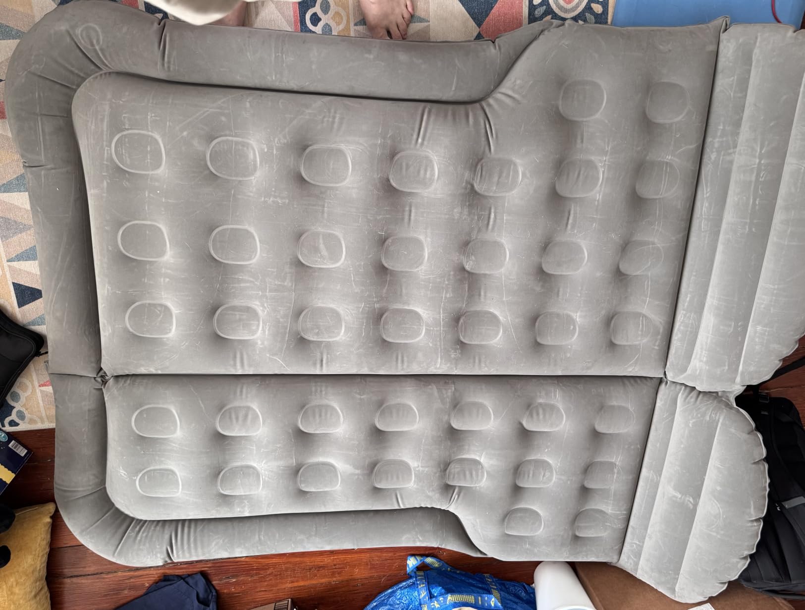 SAYGOGO SUV Air Mattress Camping Bed Cushion Pillow Inflatable Thickened Car Air Bed Mattress with Electric Air Pump Portable Sleeping Pad for Travel Camping Upgraded Version Black customer photo 1