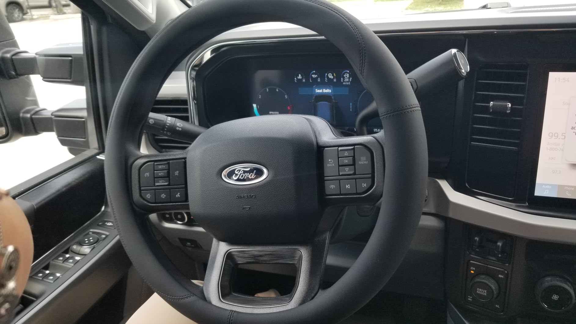 Valleycomfy Microfiber Leather Steering Wheel Cover Large-Size for F150 F250 F350 Ram 4Runner Tacoma Tundra Range Rover Model S X with 15 1/2 inches-16 inches Outer Diameter (Black) customer photo 1