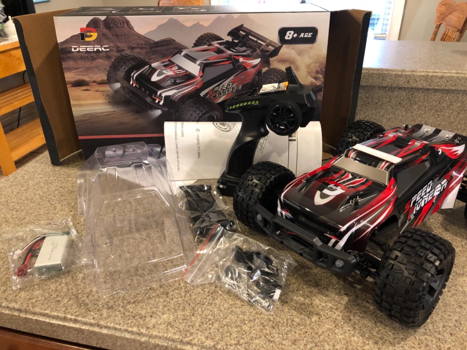 DEERC 9206E DIY Extra Shell 1:10 Scale Large RC Cars,48+ KM/H Hobby Grade High Speed Remote Control Car for Adults Boys,All Terrain 4WD 2.4GHz Off Road Monster RC Truck with 2 Battery for 40+ Min Play customer photo 1