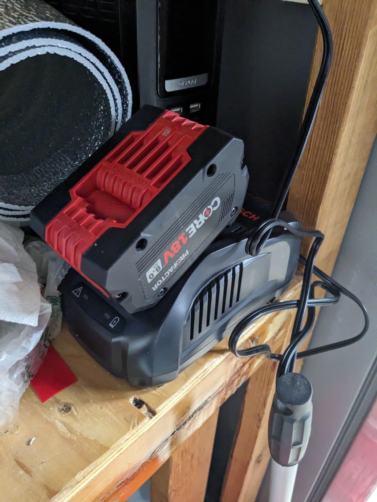 BOSCH GKT18V-20GCL14 PROFACTOR™ 18V Connected-Ready 5-1/2 In. Track Saw Kit with (1) CORE18V® 8 Ah High Power Battery customer photo 1