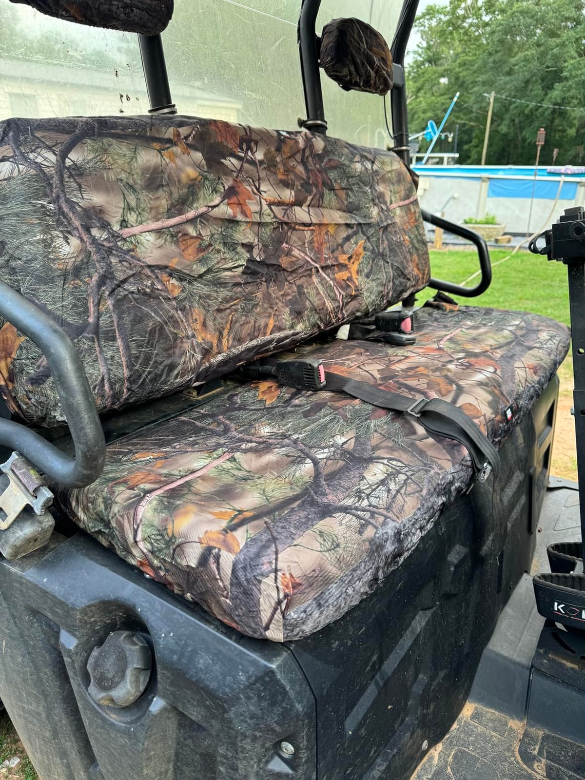 KEMIMOTO Camo Seat Cover 1680D Compatible with Ranger 500 700 800 2002-2008 | UTV Waterproof Bench Seat Covers with Heavy-Duty Fabric and Waterproof PVC Coating, Parts Accessories customer photo 1
