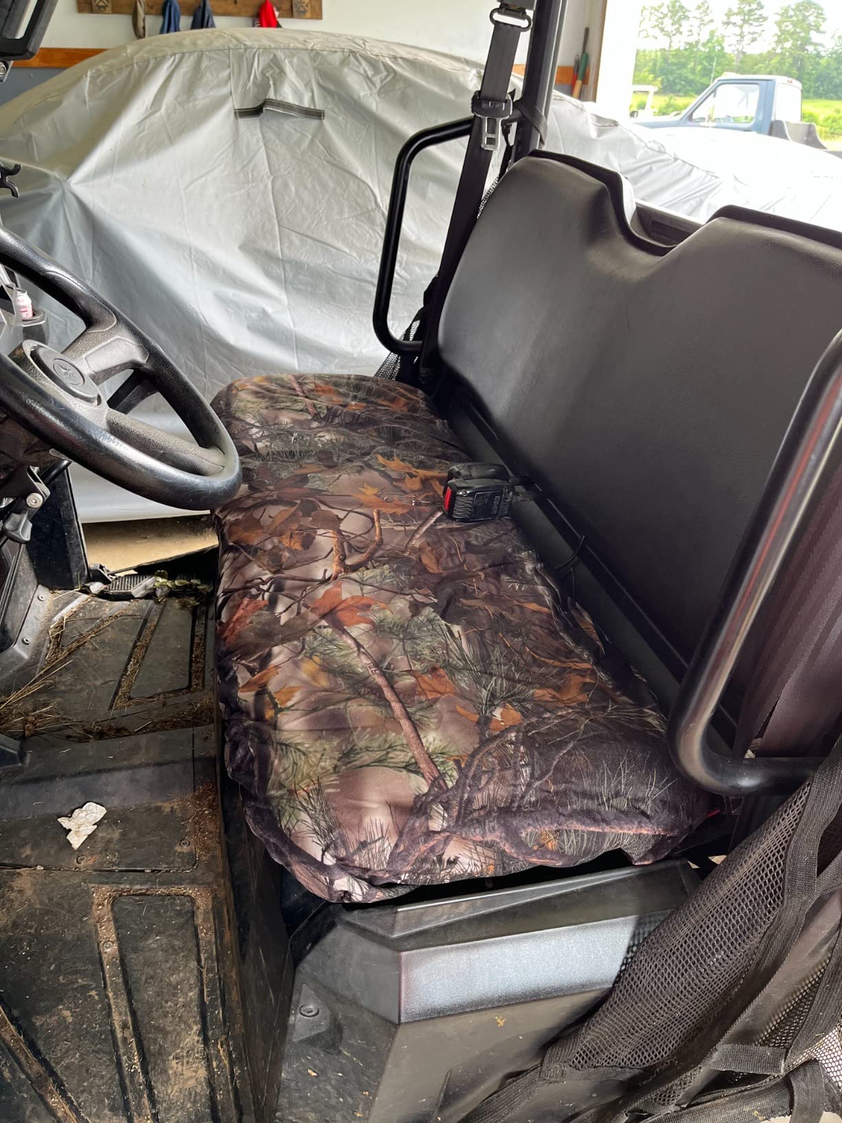 KEMIMOTO Camo Seat Cover 1680D Compatible with Ranger 500 700 800 2002-2008 | UTV Waterproof Bench Seat Covers with Heavy-Duty Fabric and Waterproof PVC Coating, Parts Accessories customer photo 2