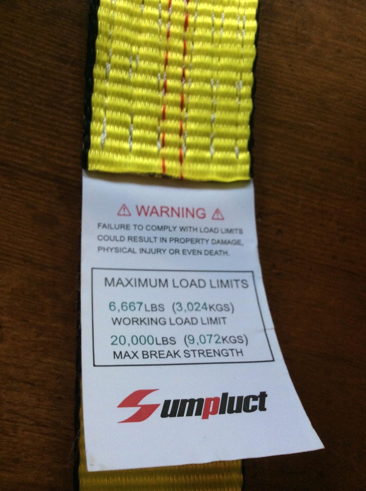Recovery Tow Strap 2in×20ft Heavy Duty 20,000 LBS Breaking Strength customer photo 2